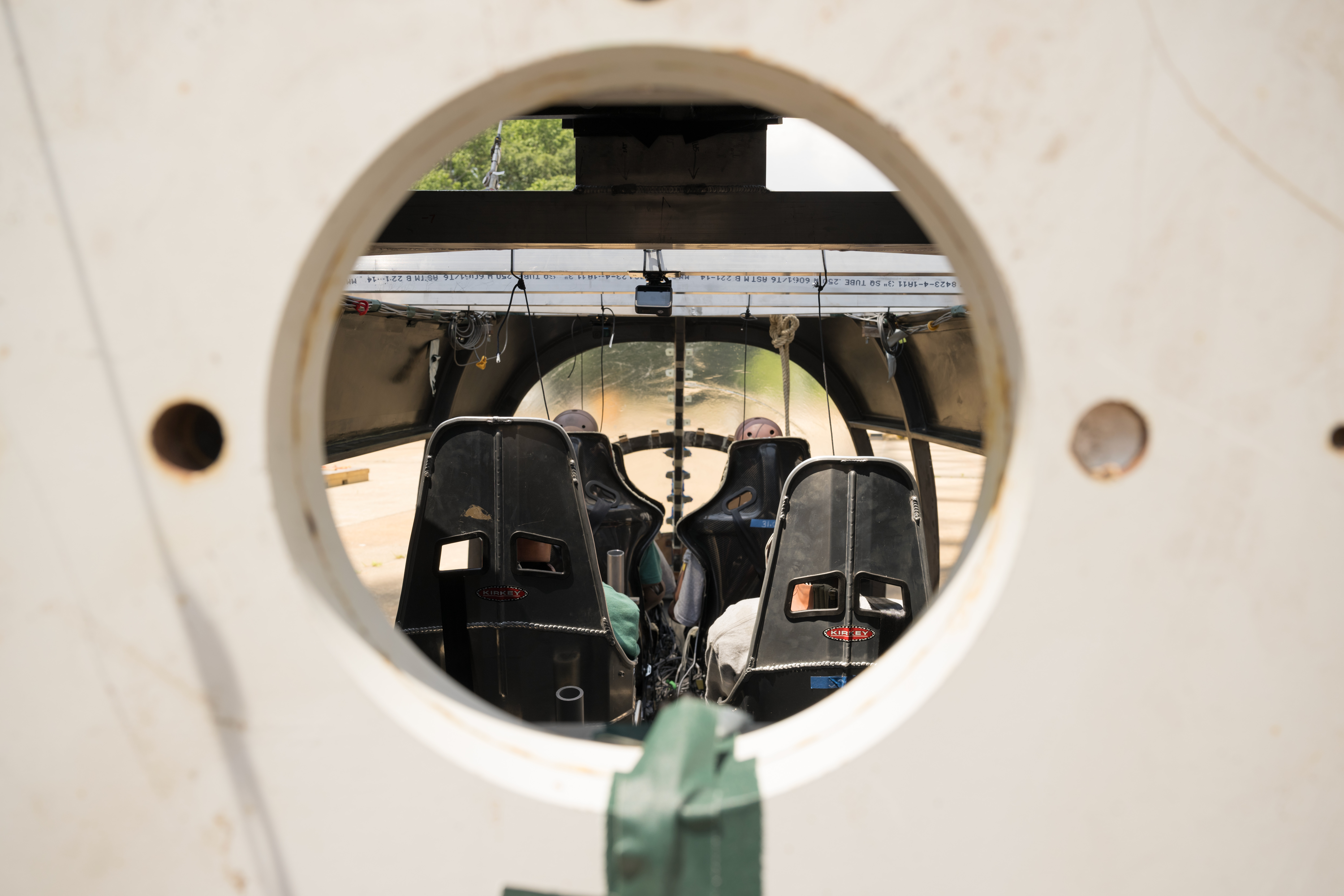 Internal View of an Drop Test Aircraft Cabin