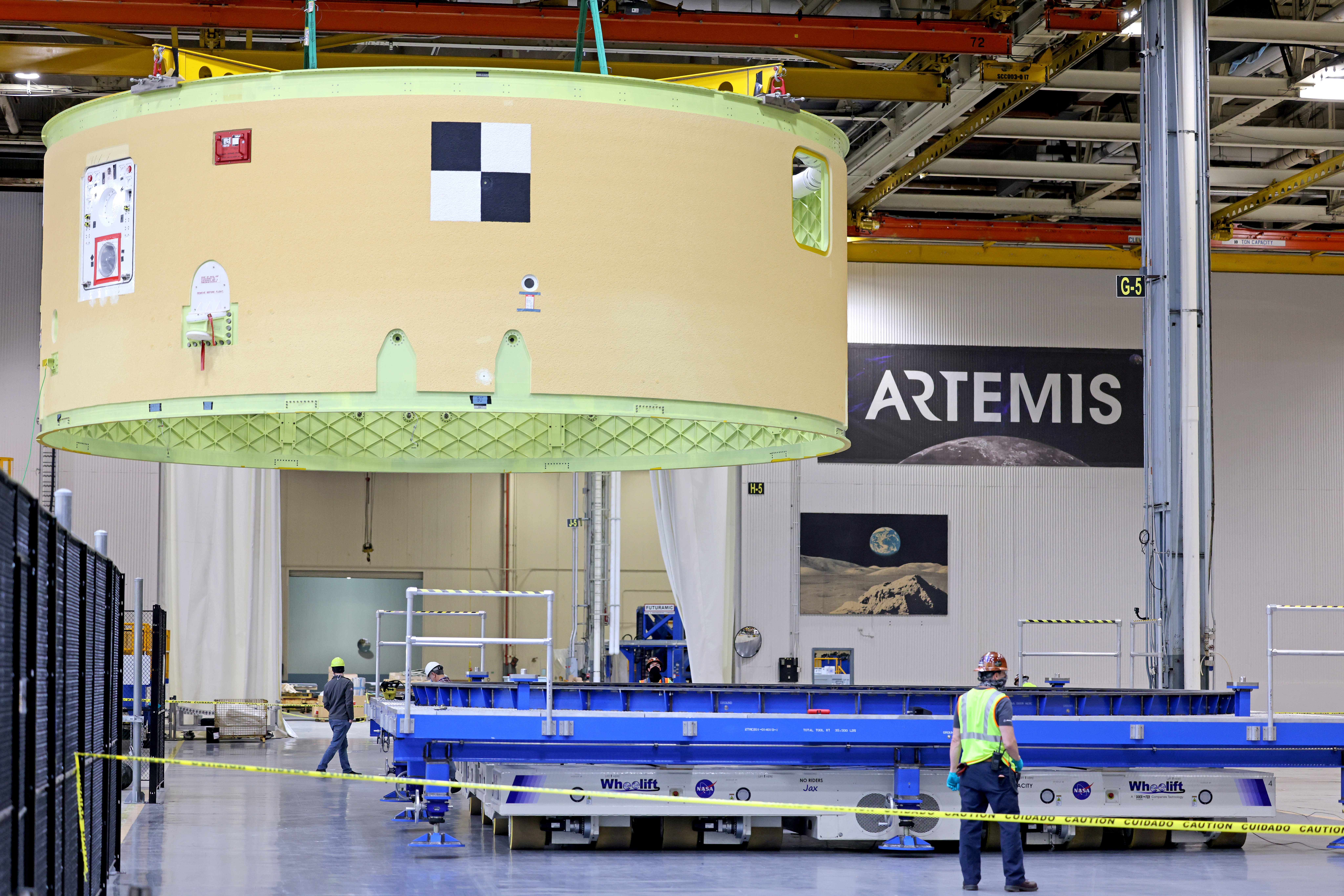 NASA Readies Artemis II Forward Skirt for First Core Stage Mate