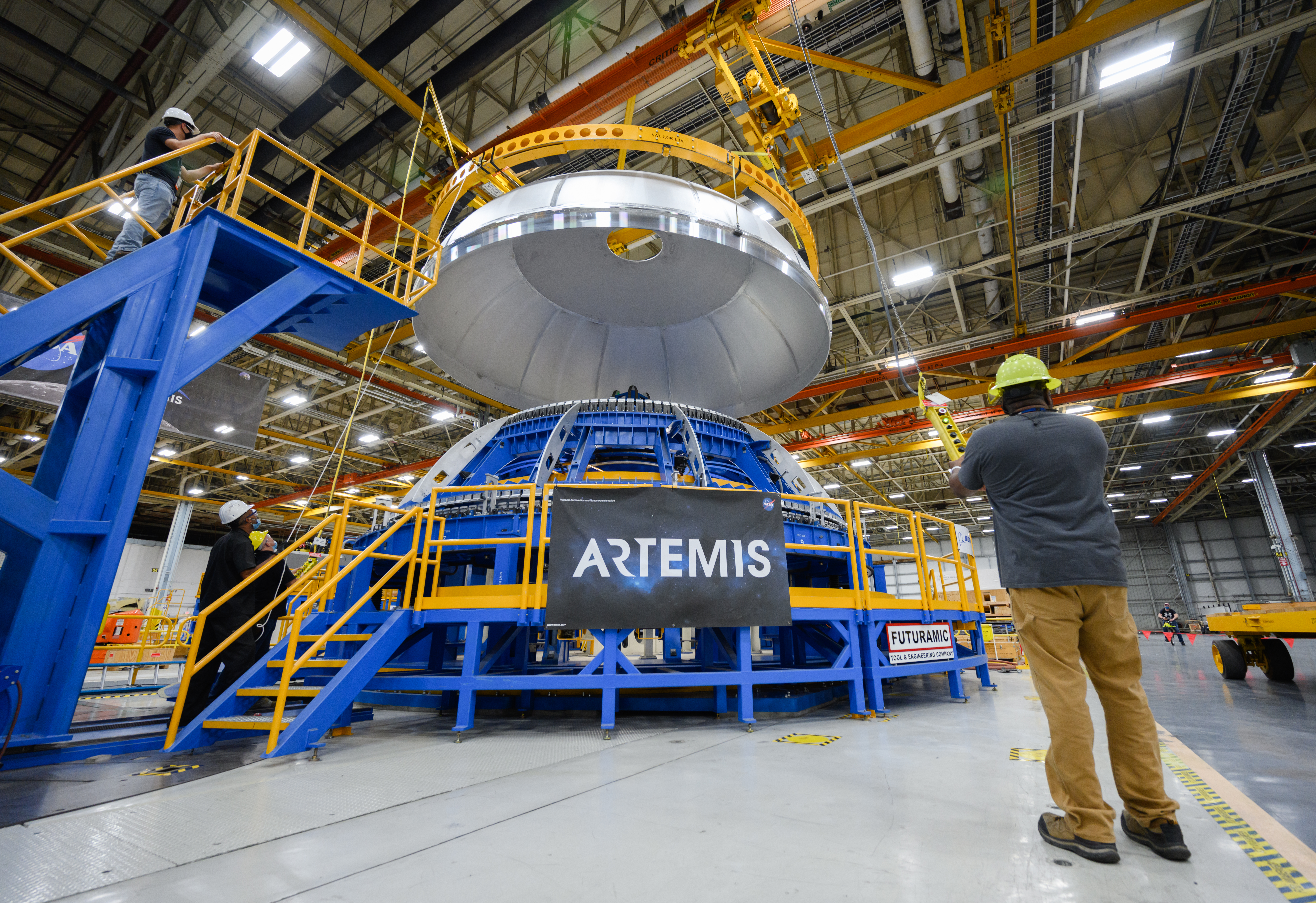 NASA Completed Welding of Artemis III Core Stage Tank Dome
