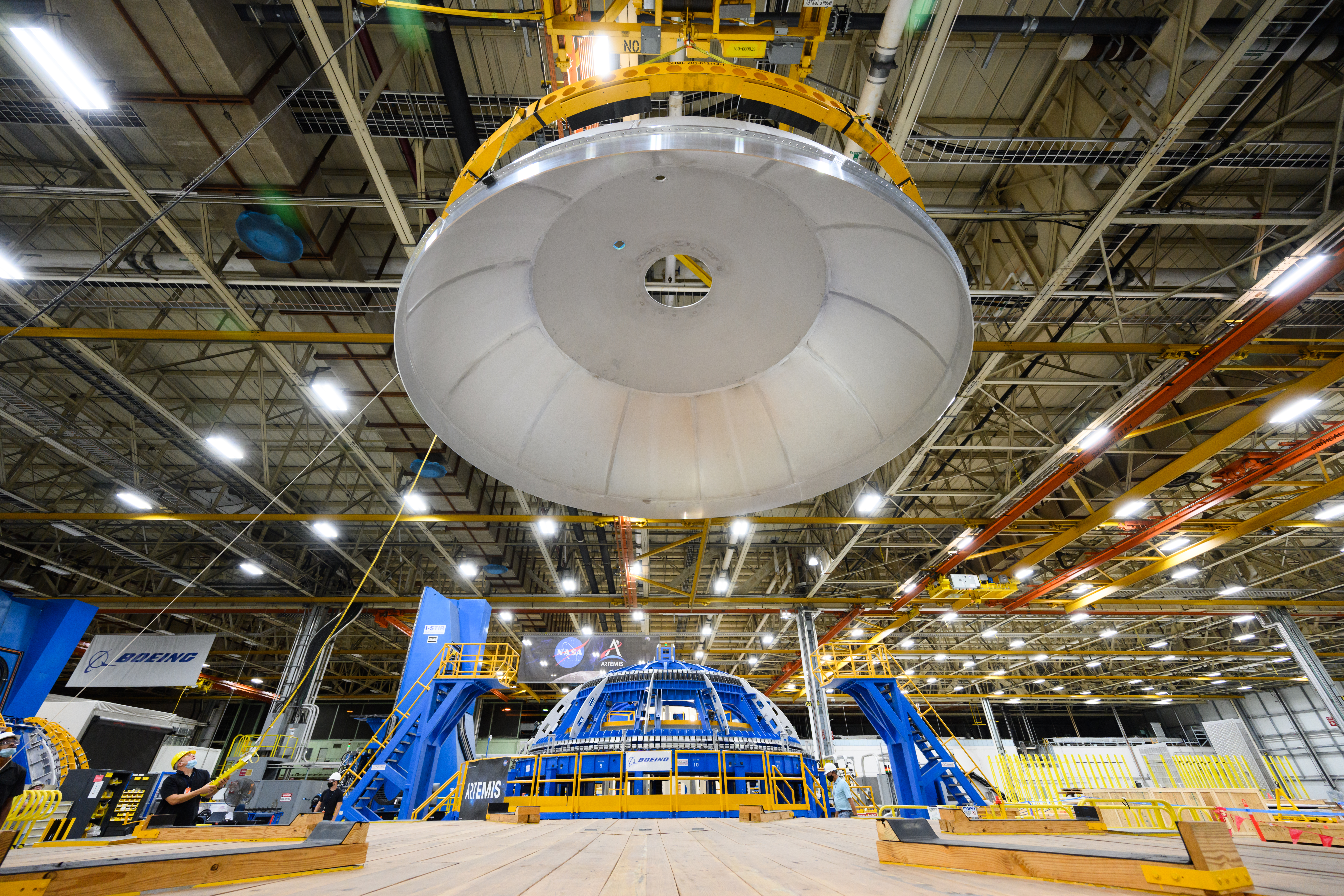 NASA Completed Welding of Artemis III Core Stage Tank Dome