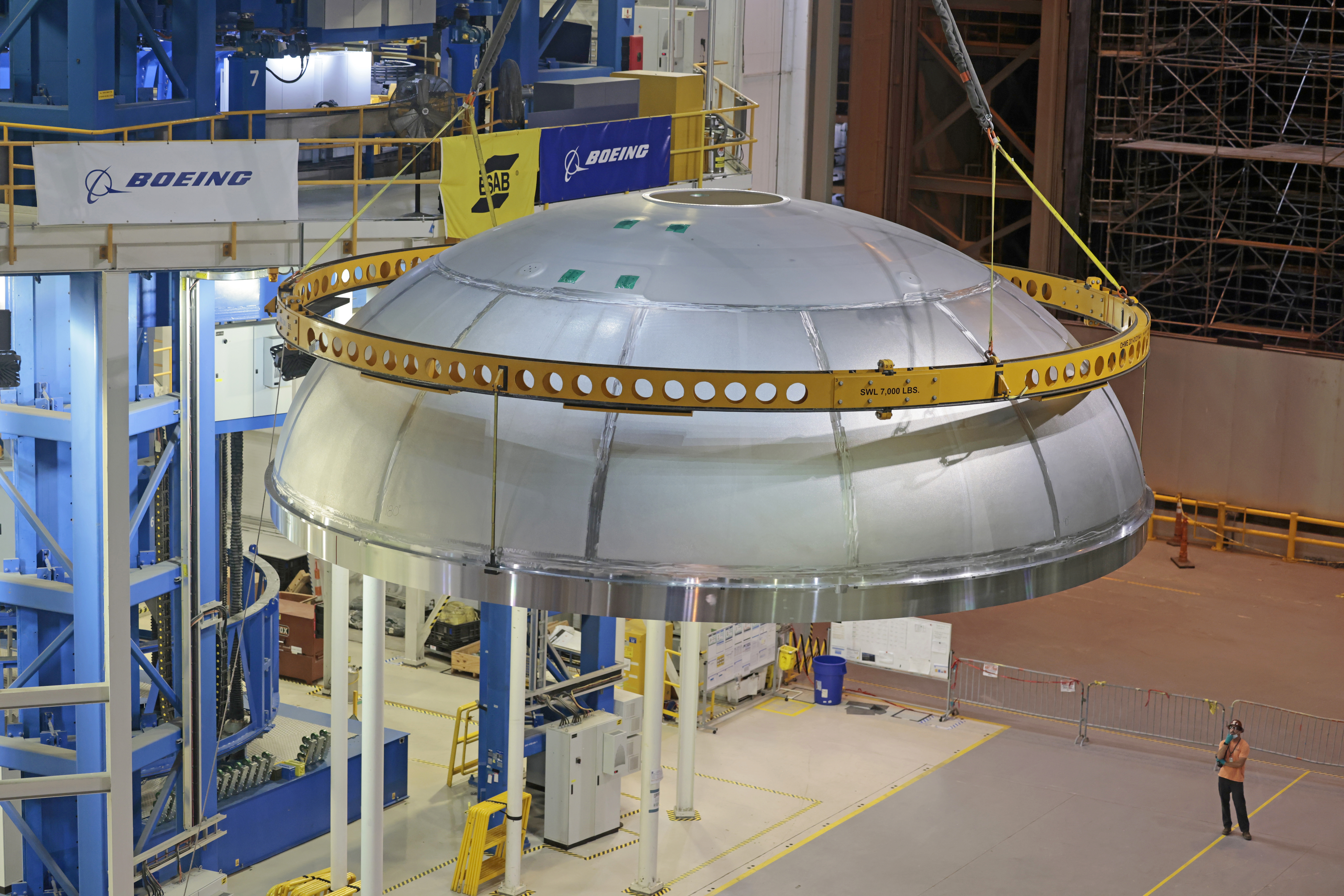 NASA Completed Welding of Artemis III Core Stage Tank Dome