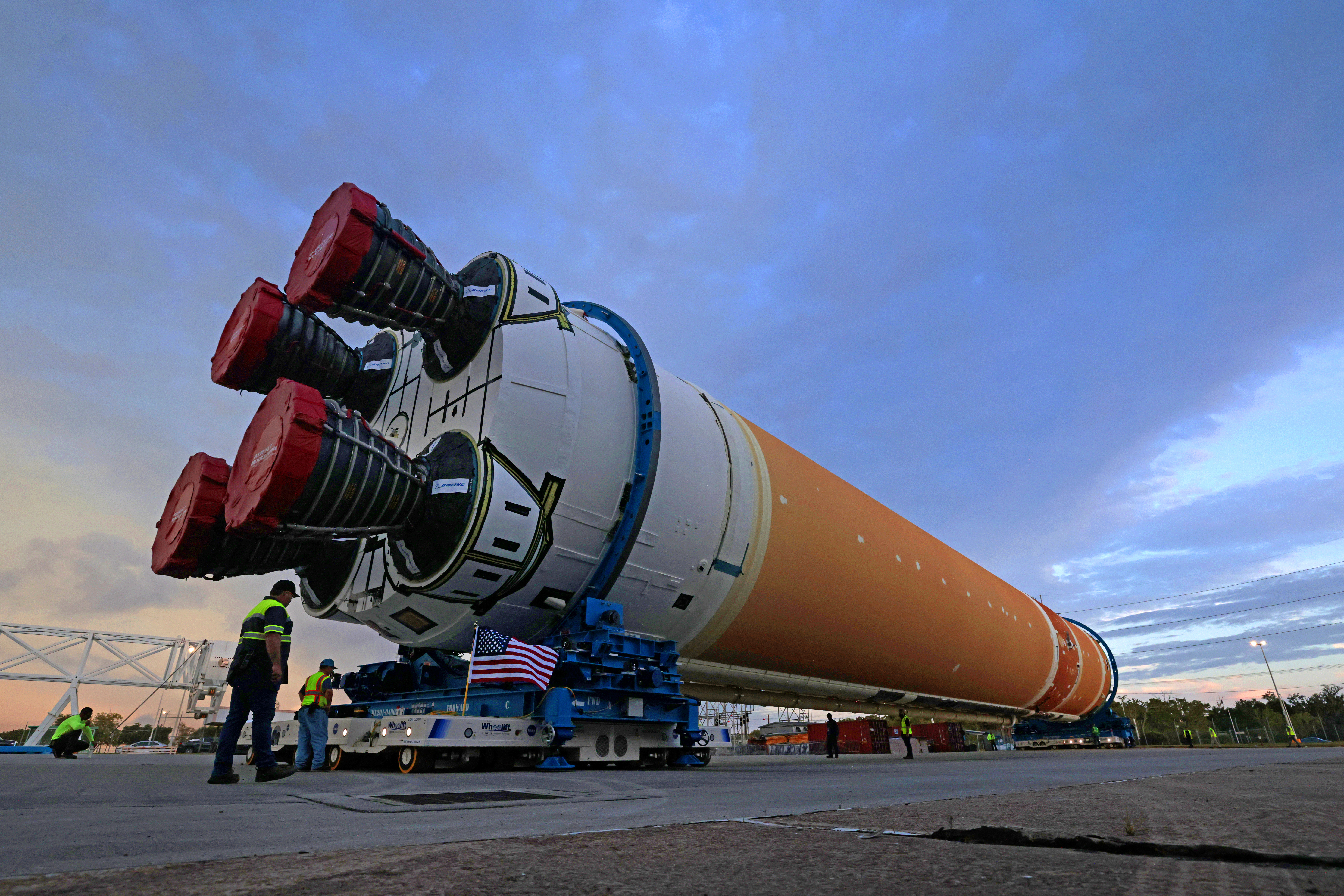 NASA Teams Prepare Artemis II Rocket Stage for Shipment