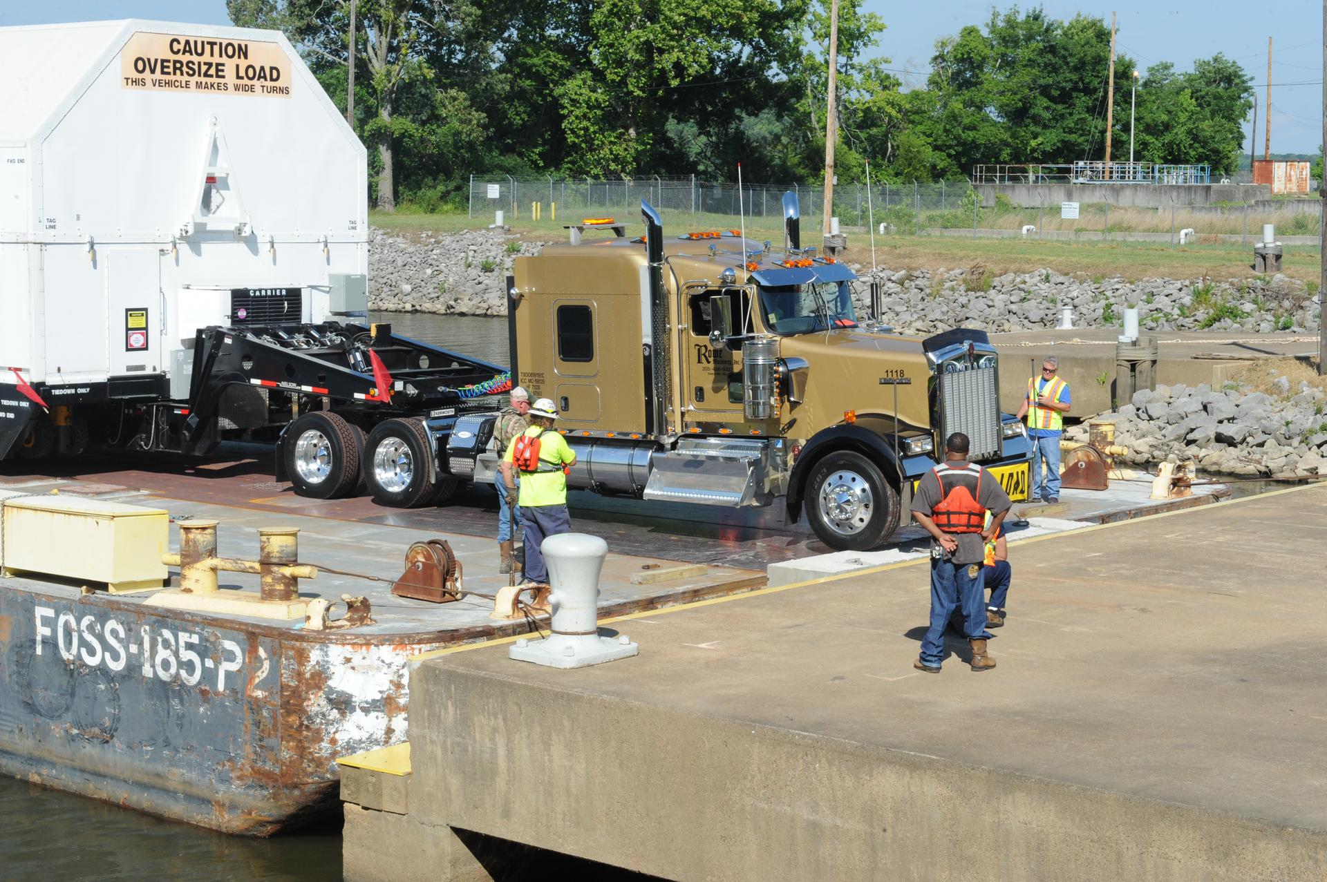 SLS INTERIM CRYOGENIC PROPULSION STAGE TEST ARTICLE ARRIVAL