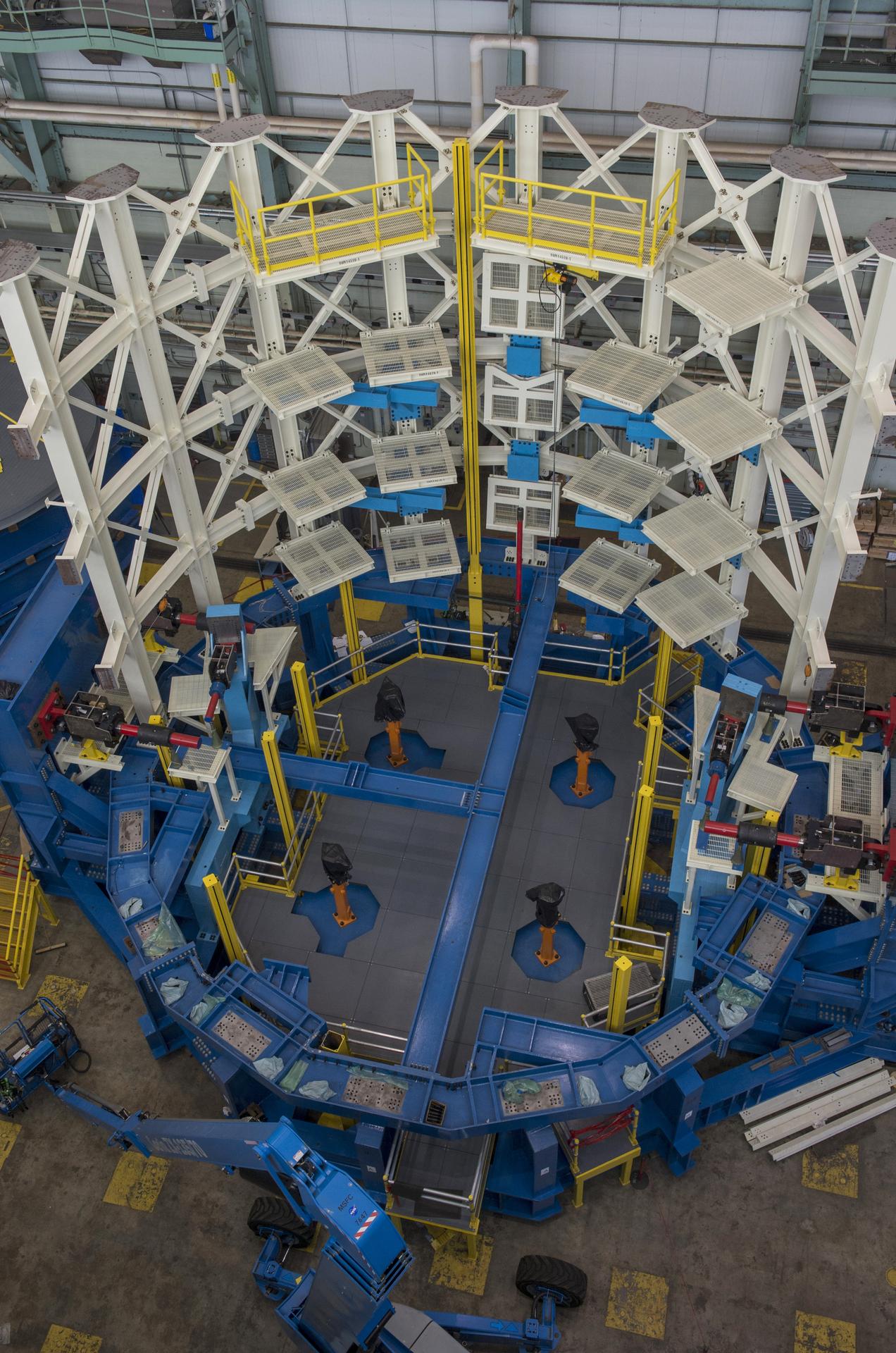 SLS ENGINE SECTION TEST STAND READY FOR STRUCTURAL TEST ARTICLE