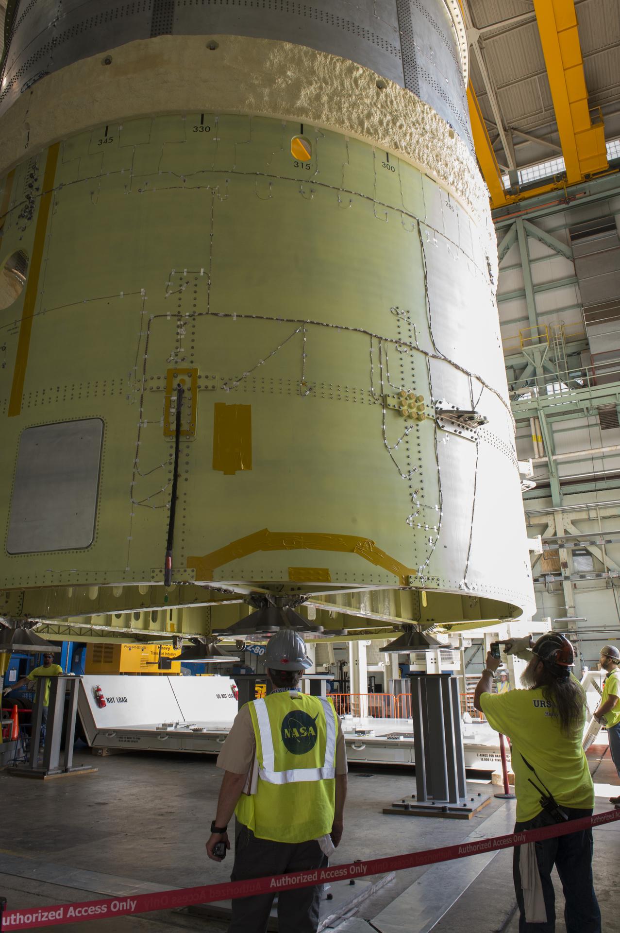 Pegasus delivers SLS engine section