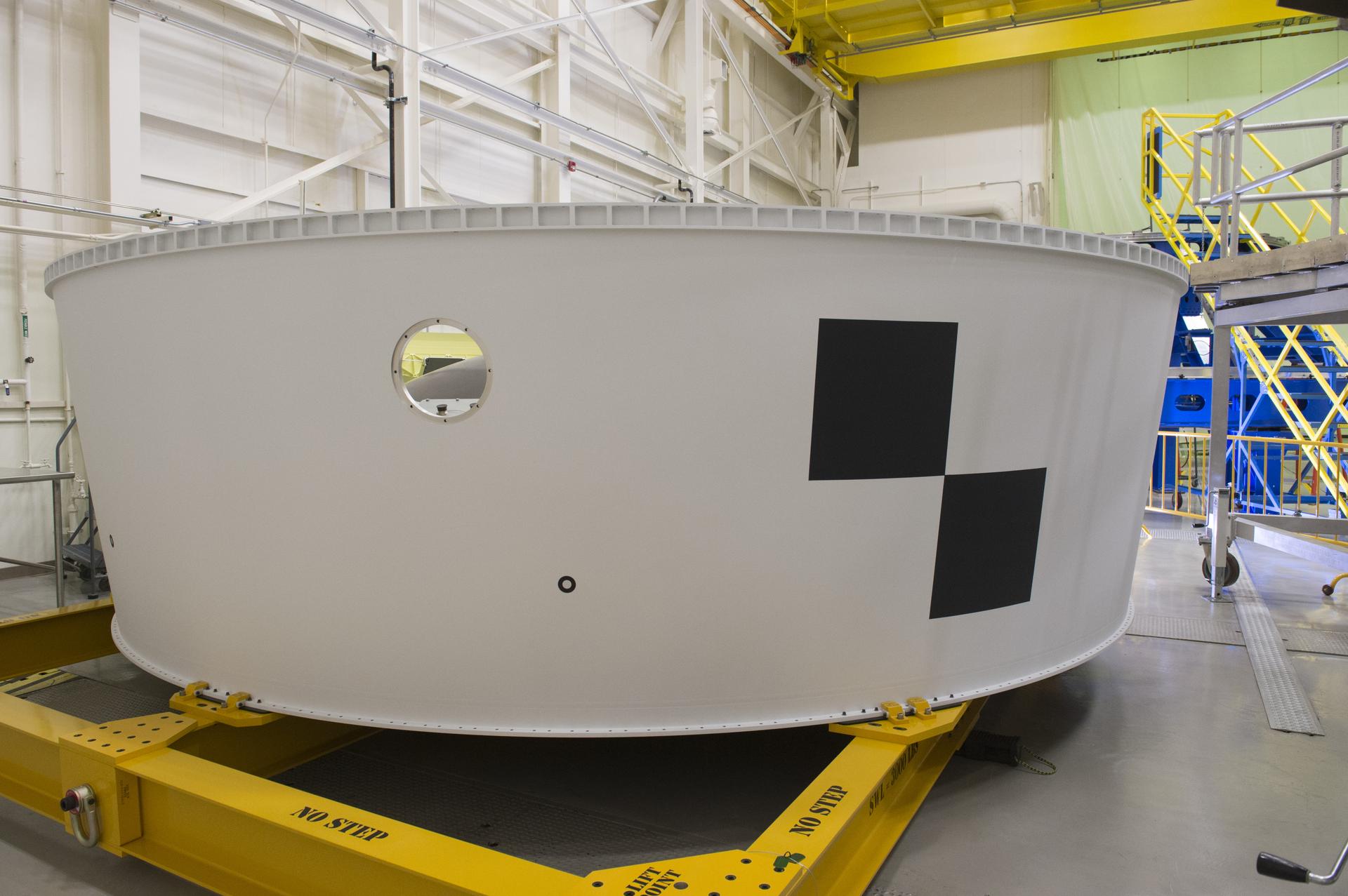 Close-Out photos of SLS Orion Stage Adapter EM-1