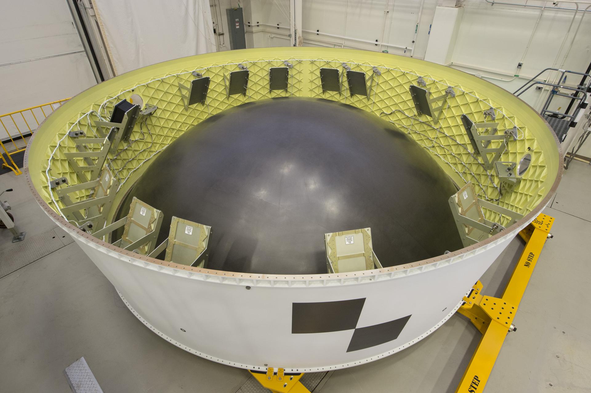 Close-Out photos of SLS Orion Stage Adapter EM-1
