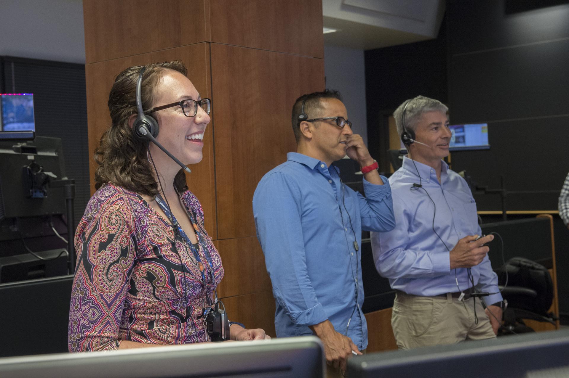 Stephanie Shelton, a payload communications manager at NASA's Ma