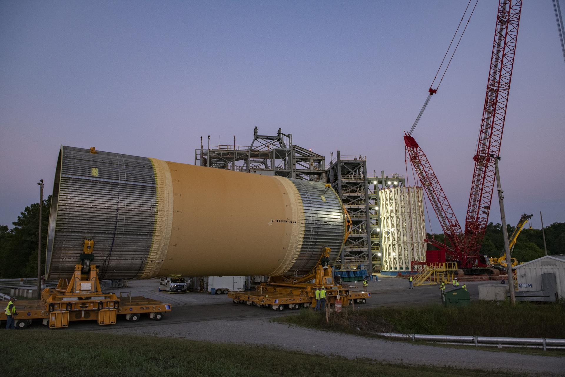 Liquid Oxygen Test Article Move in West Test Area
