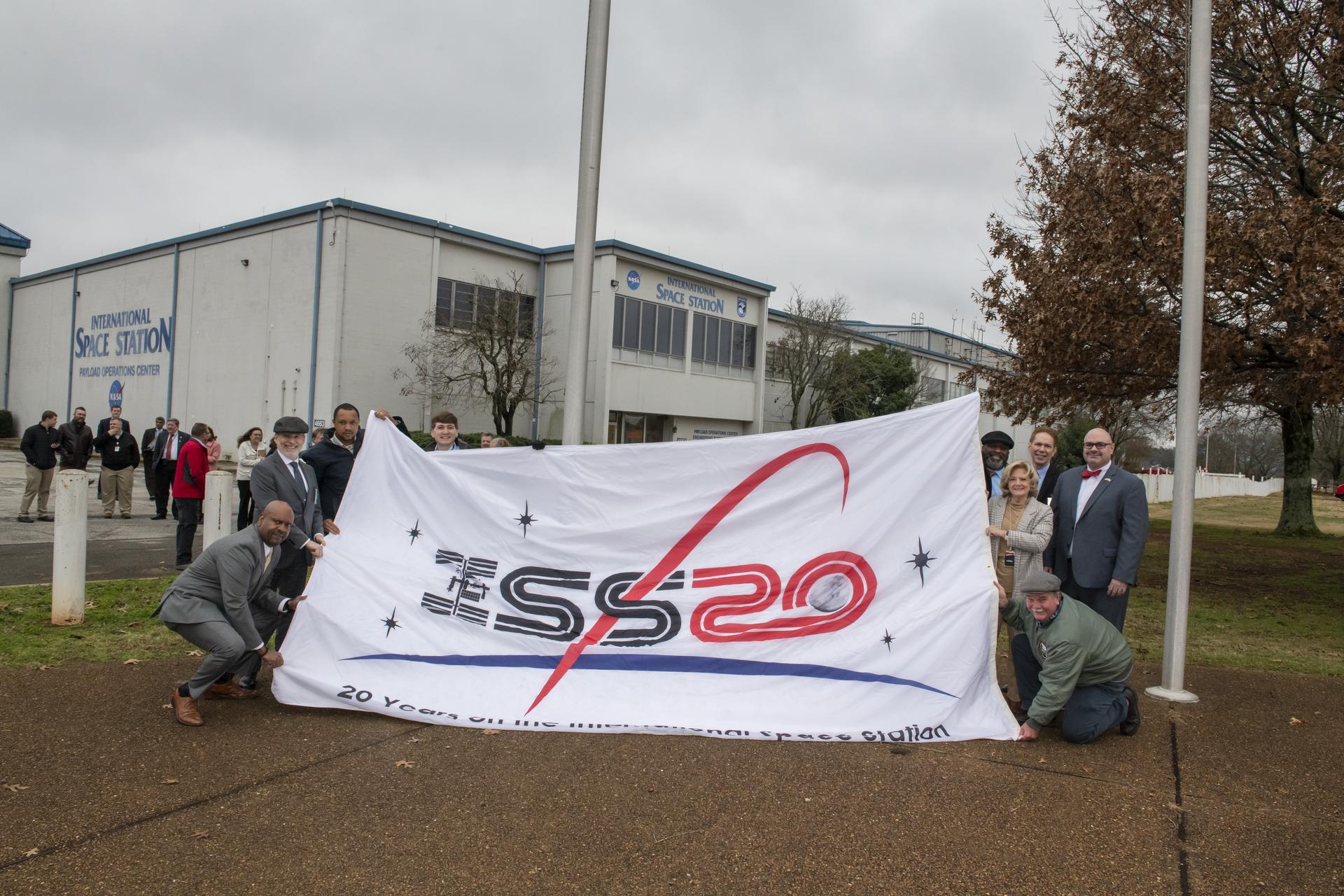 Associate Administrator Douglas Loverro Participates in the Hanging of the ISS Flag