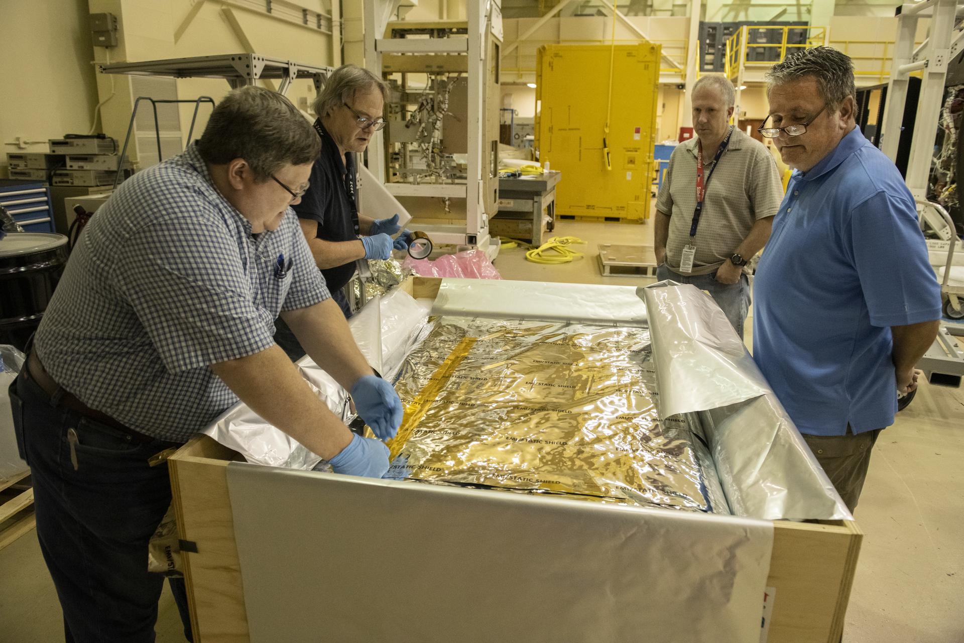 The 4-Bed Carbon Dioxide Scrubber Being Prepared for Shipment