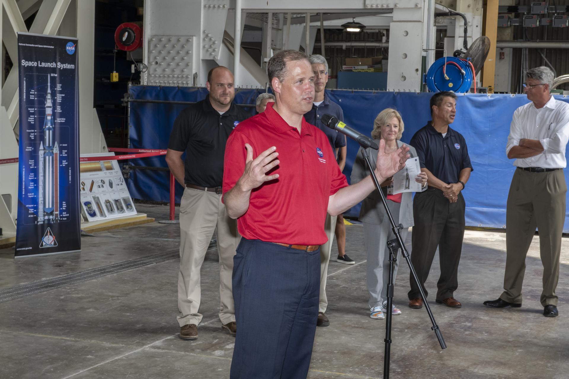NASA Administrator Jim Bridenstine visits Marshall Space Flight