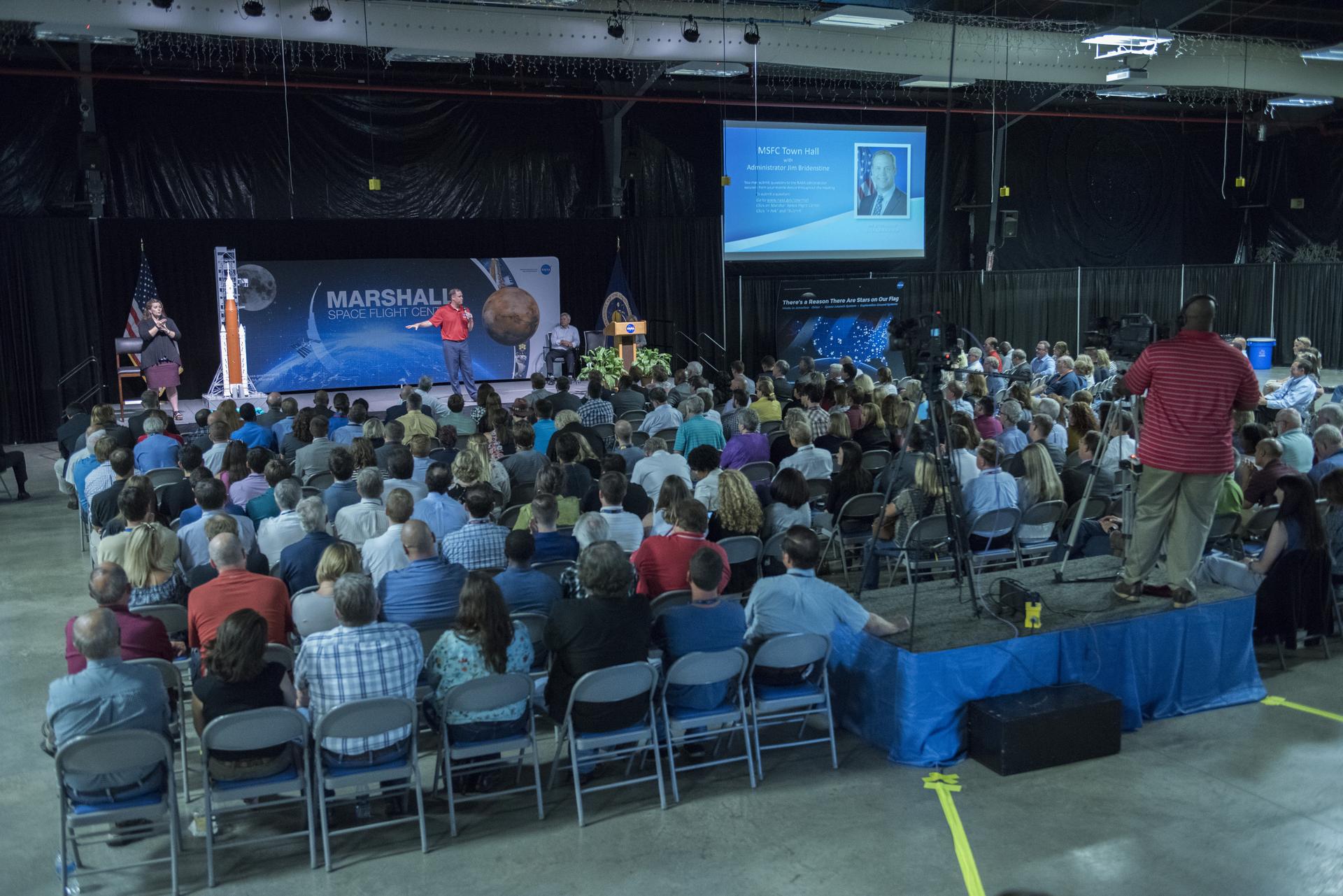 Jim Bridenstine conducts employee town hall meeting