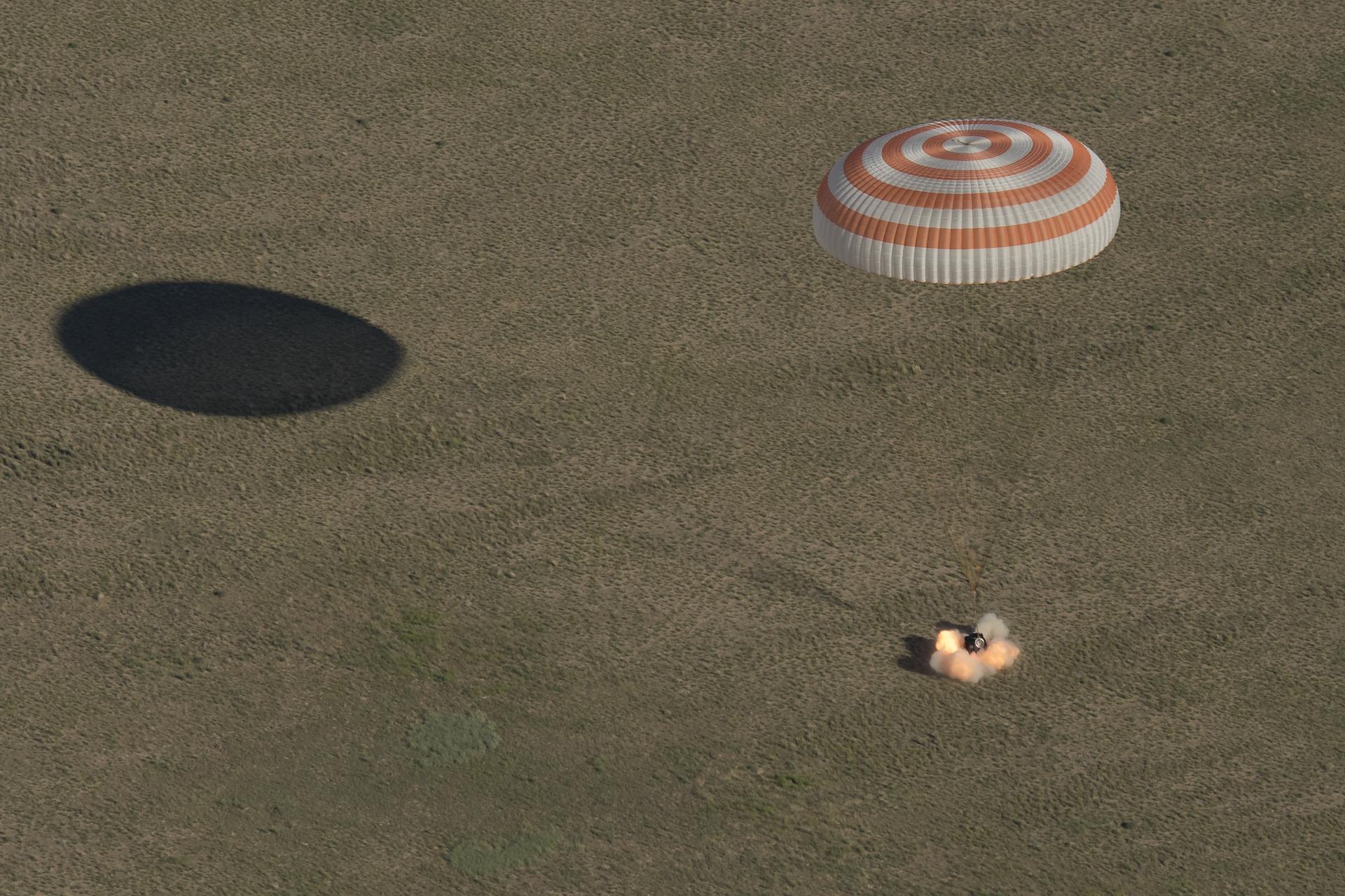 Expedition 55 Soyuz MS-07 Landing