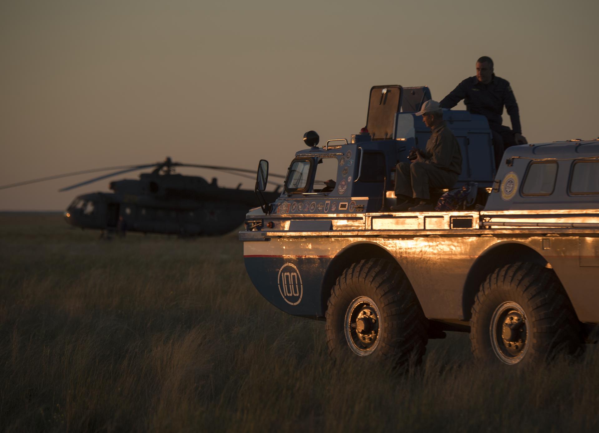Expedition 55 Soyuz MS-07 Landing