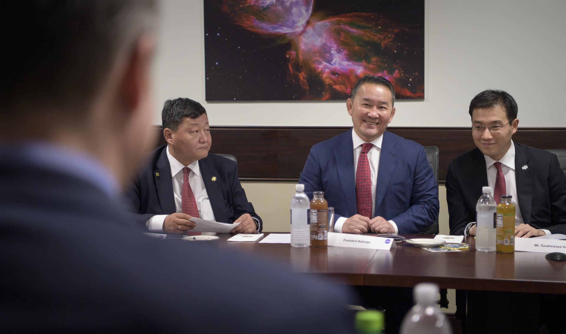 Administrator Bridenstine Meets Mongolian President Battulga
