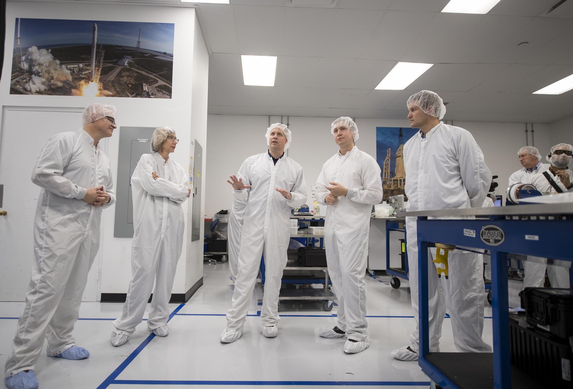 NASA Administrator Visits SpaceX HQ