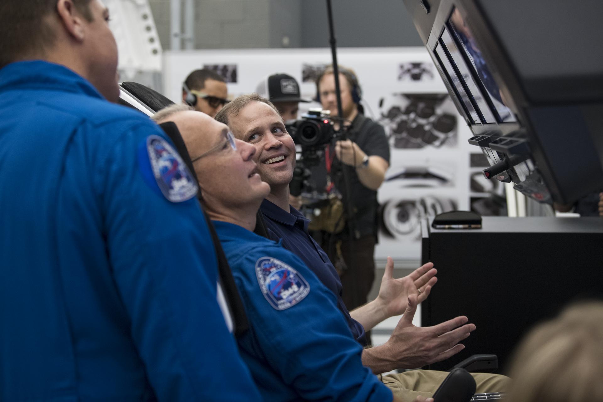 NASA Administrator Visits SpaceX HQ