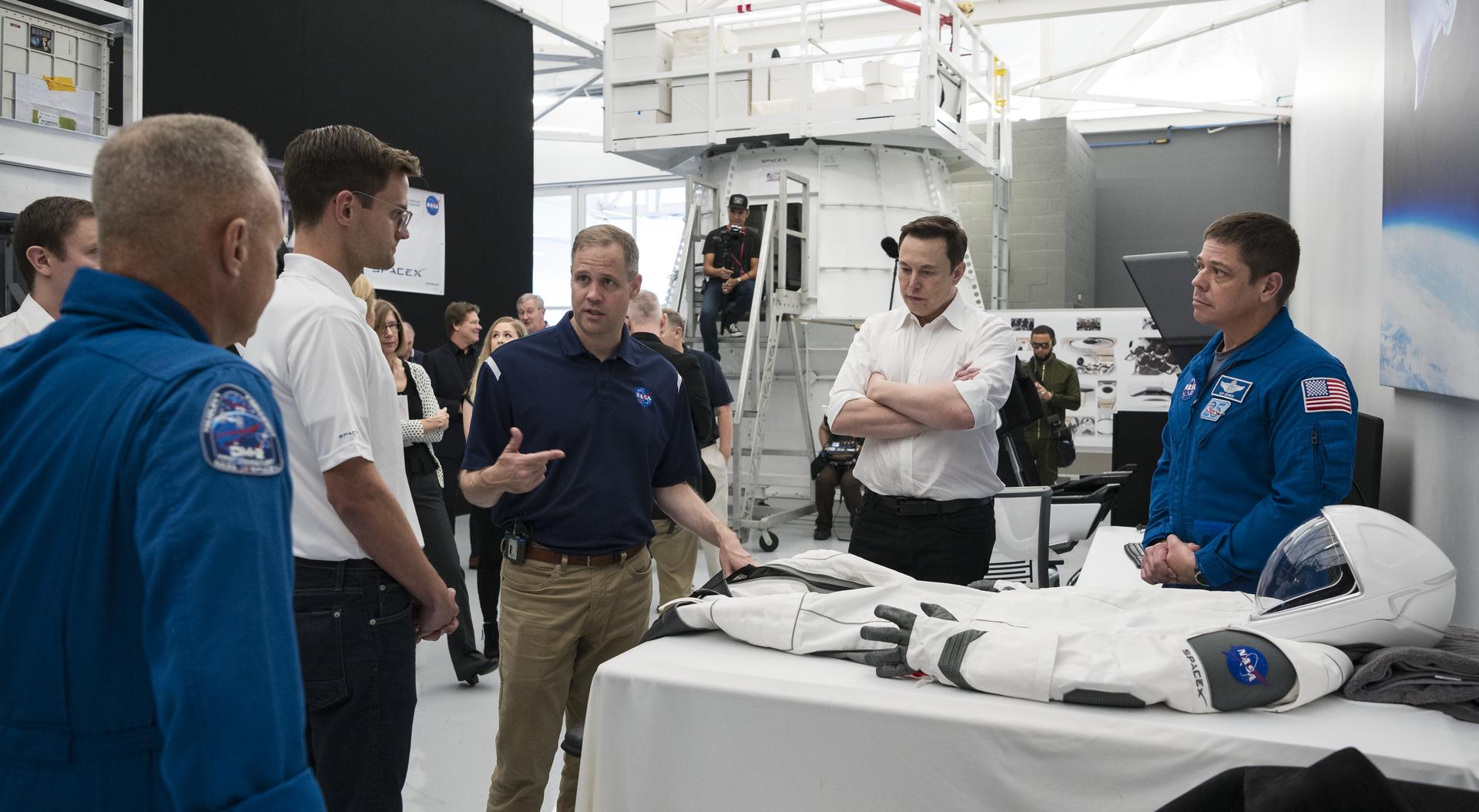 NASA Administrator Visits SpaceX HQ