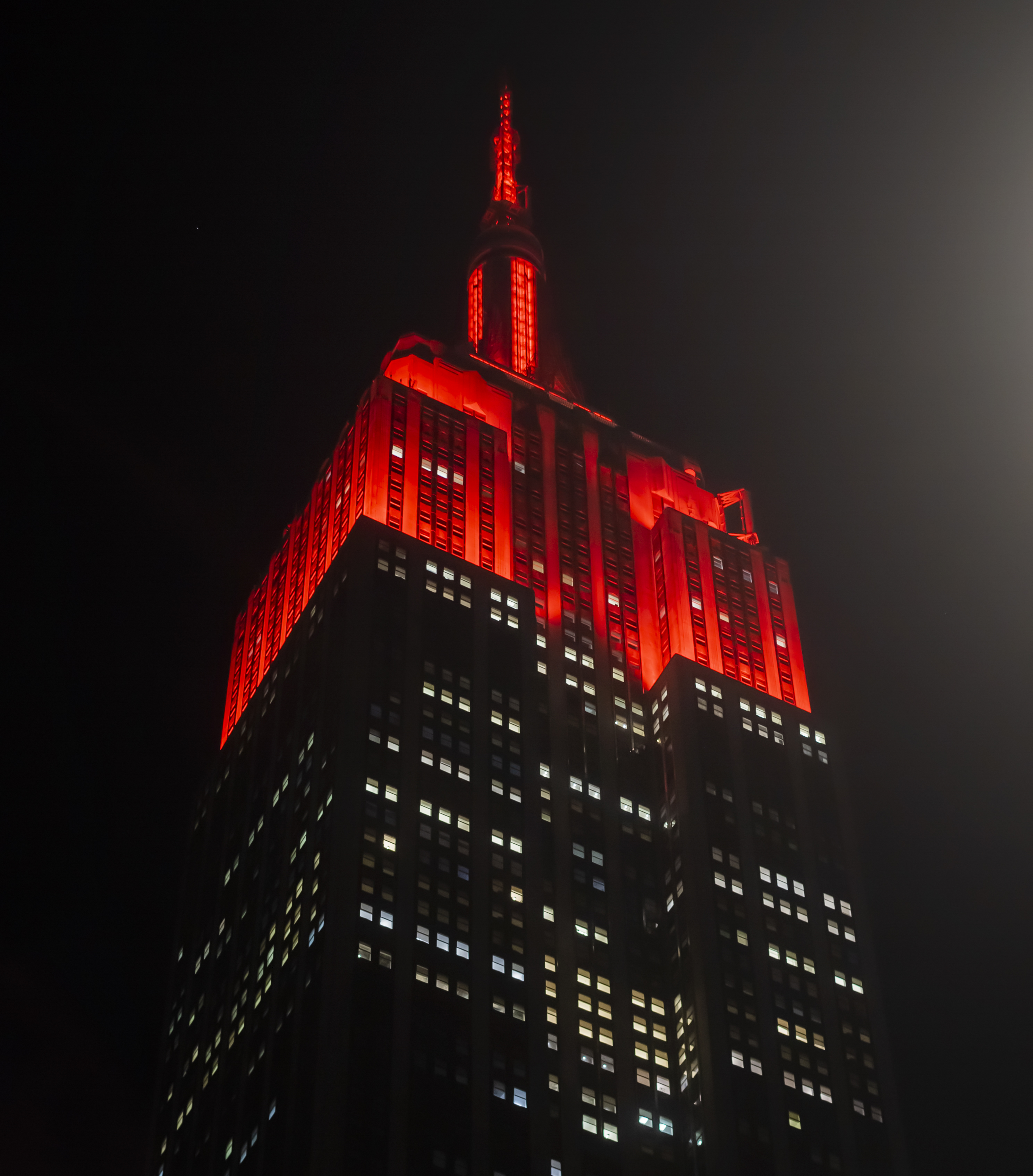 Empire State Illuminated for Mars Perseverance