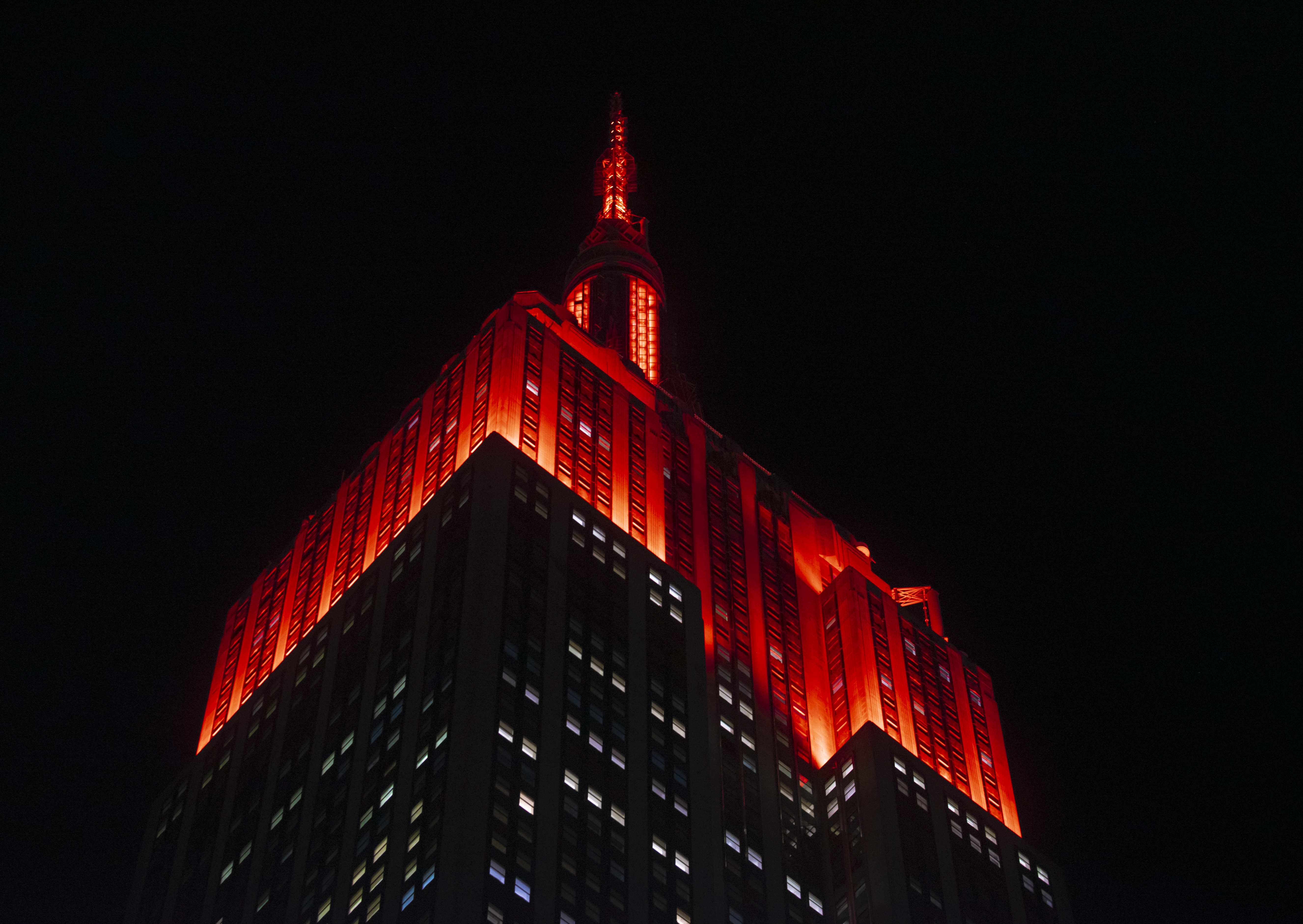 Empire State Illuminated for Mars Perseverance