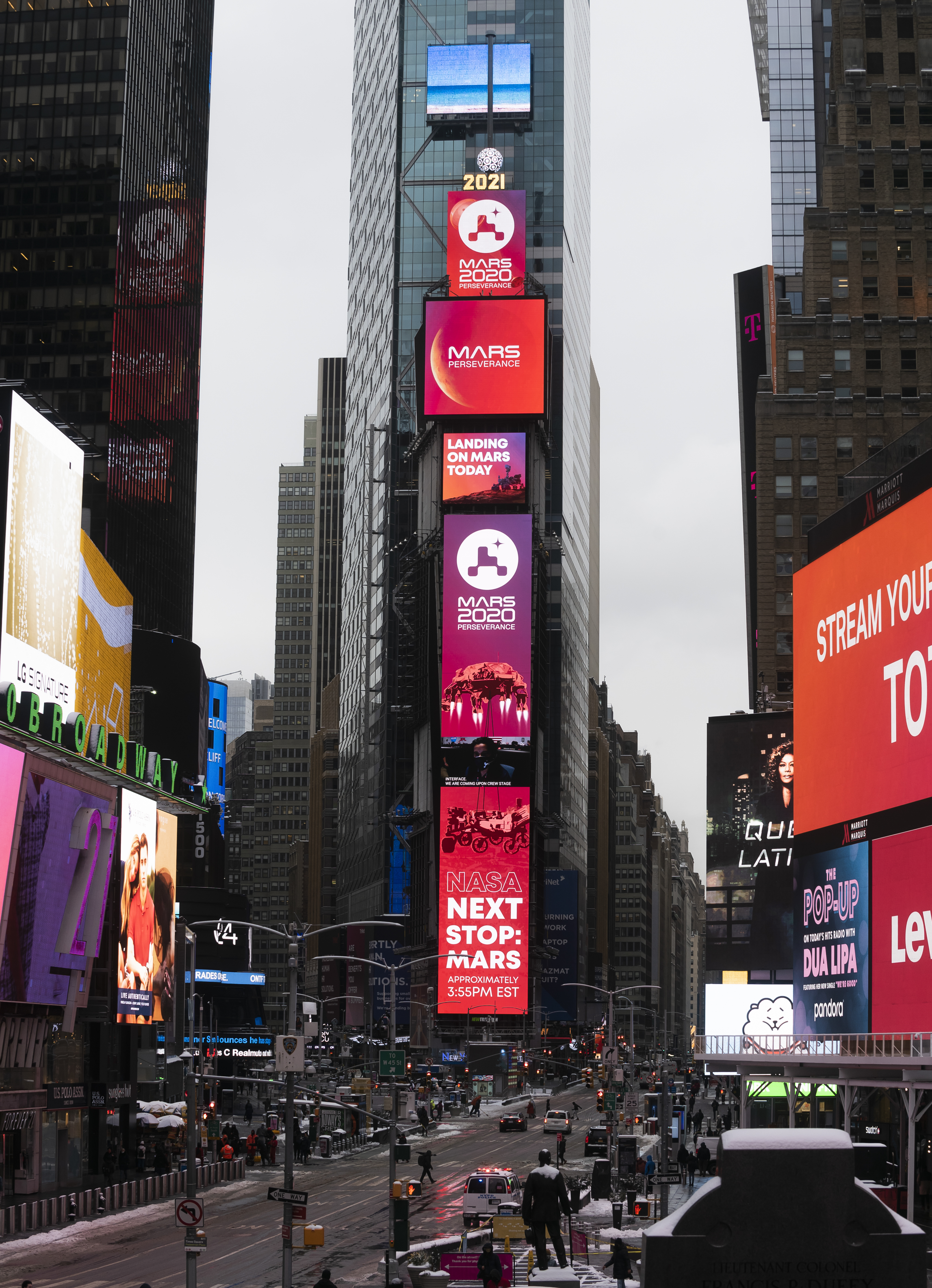 NASA Mars Perseverance Live at One Times Square