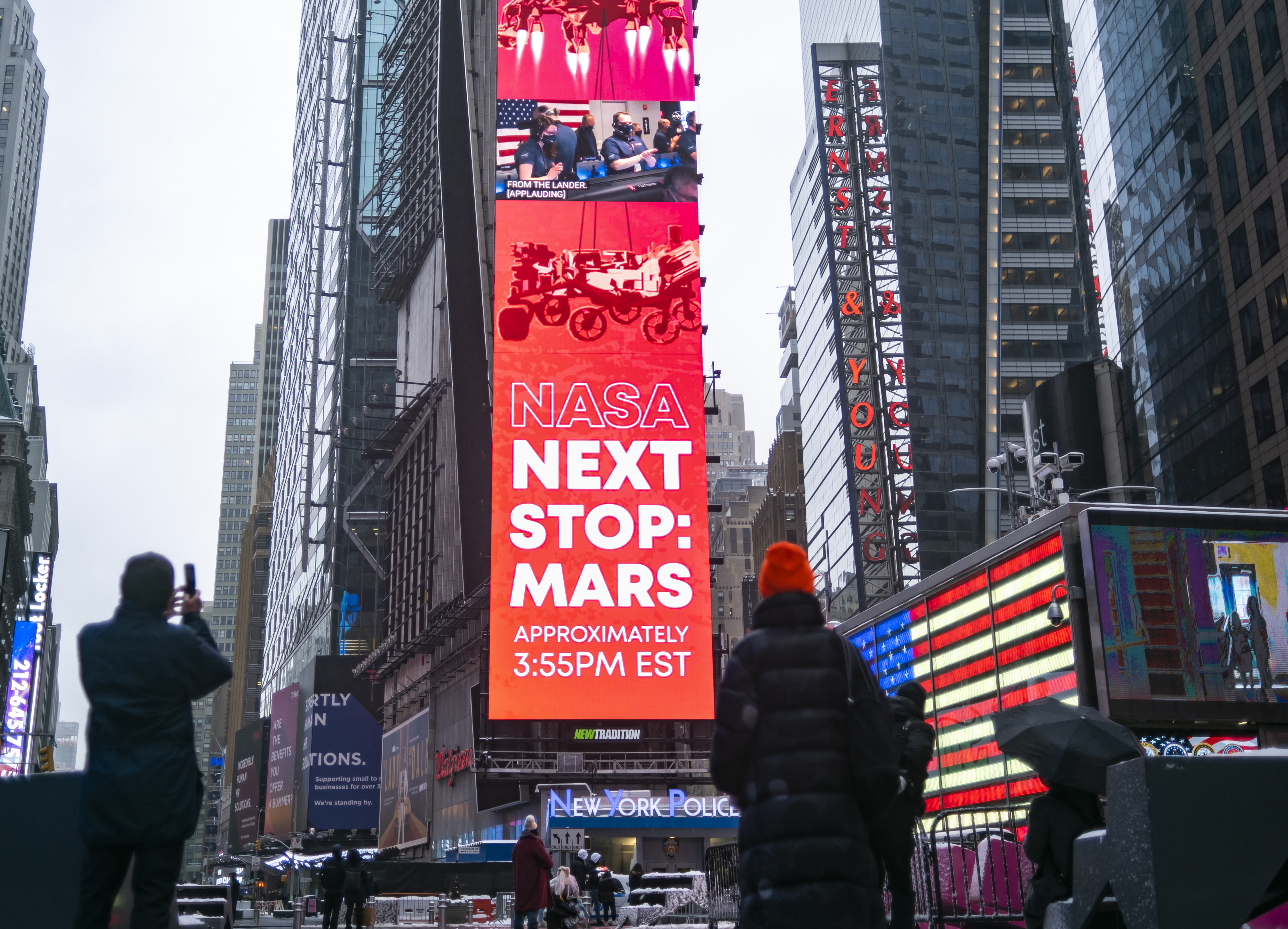 NASA Mars Perseverance Live at One Times Square
