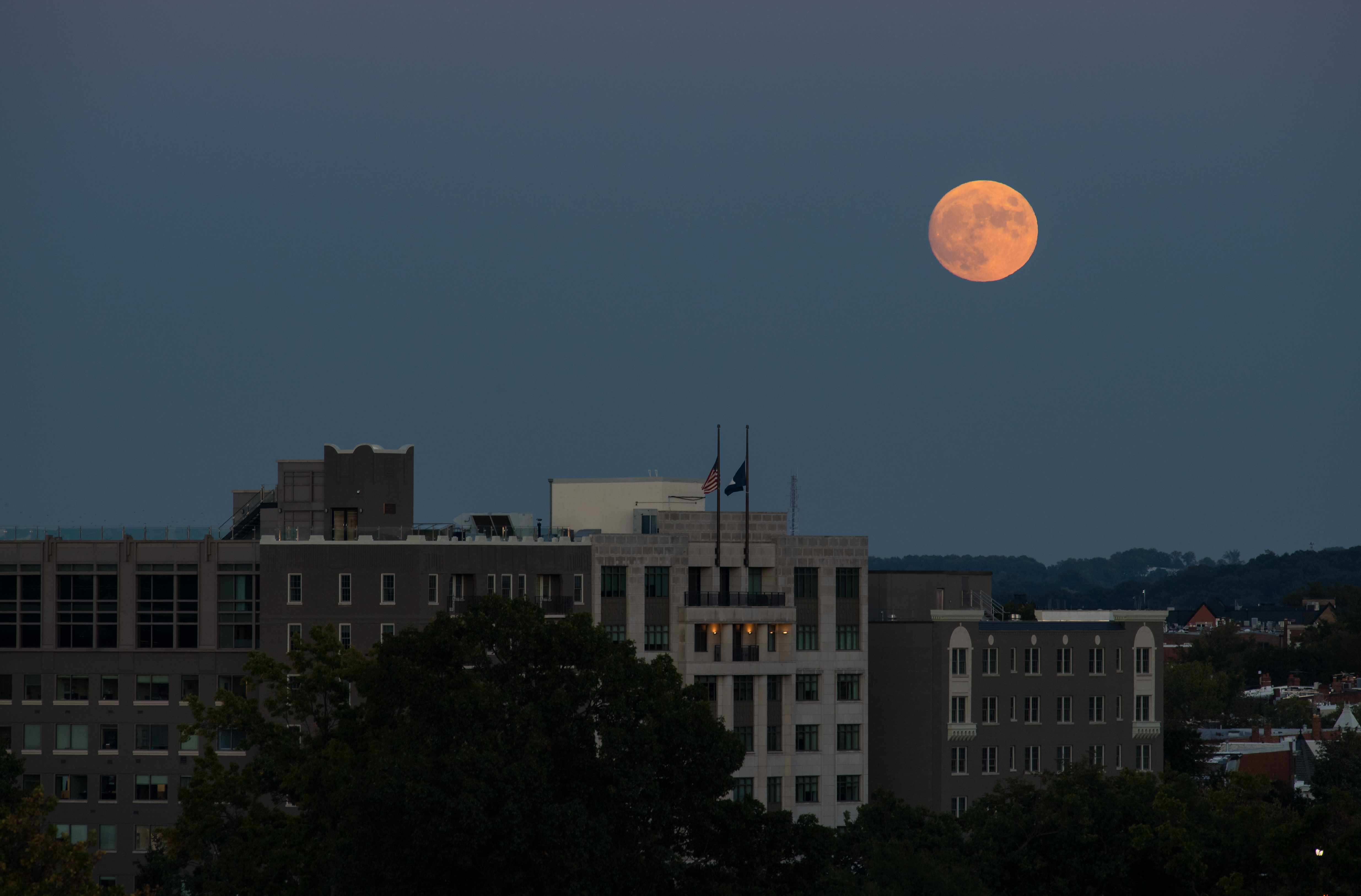 Moonrise Over Washington
