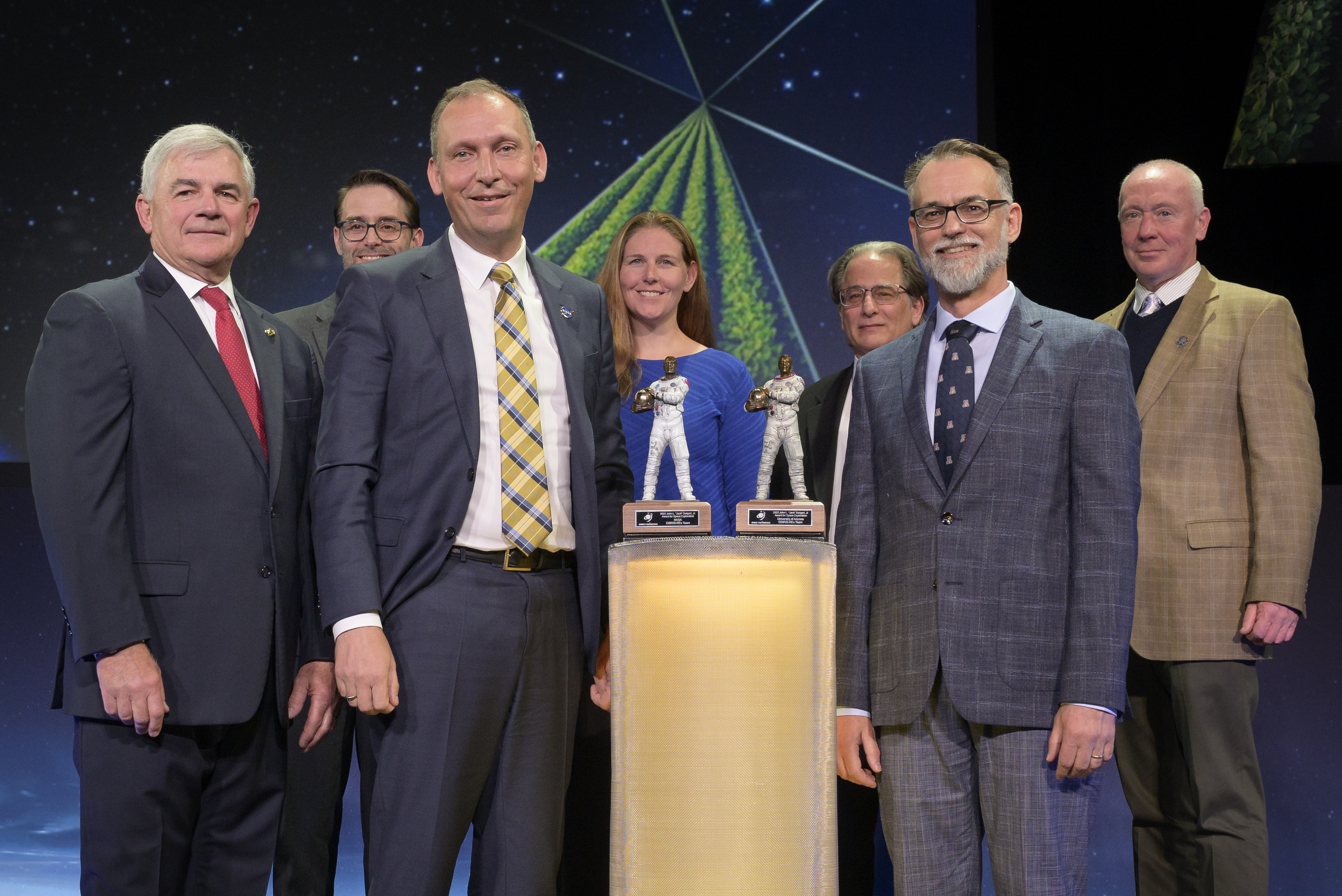 OSIRIS-REx Team Given 2022 Swigert Award for Space Exploration