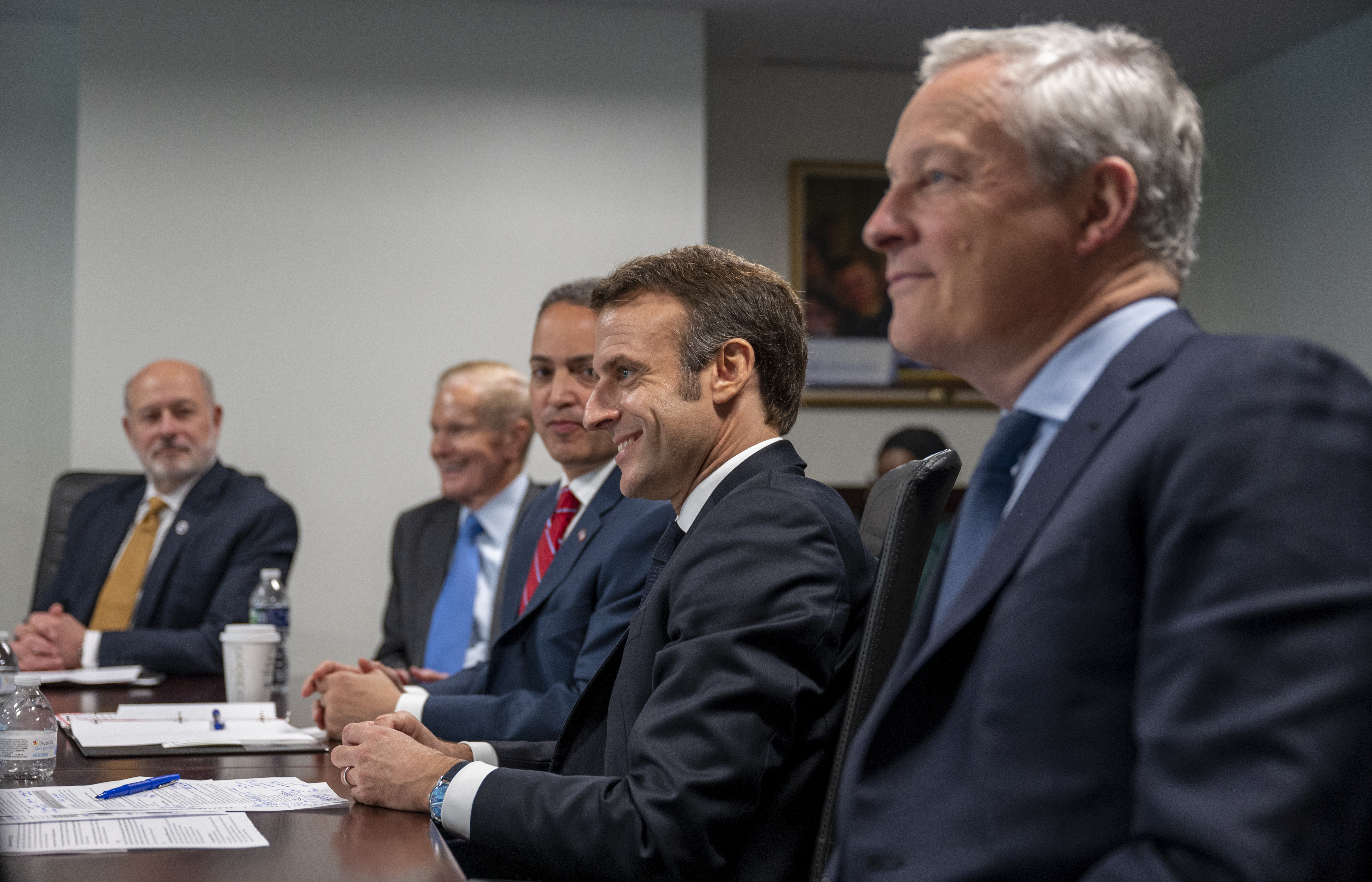 Vice President Harris and French President Macron meet at NASA H