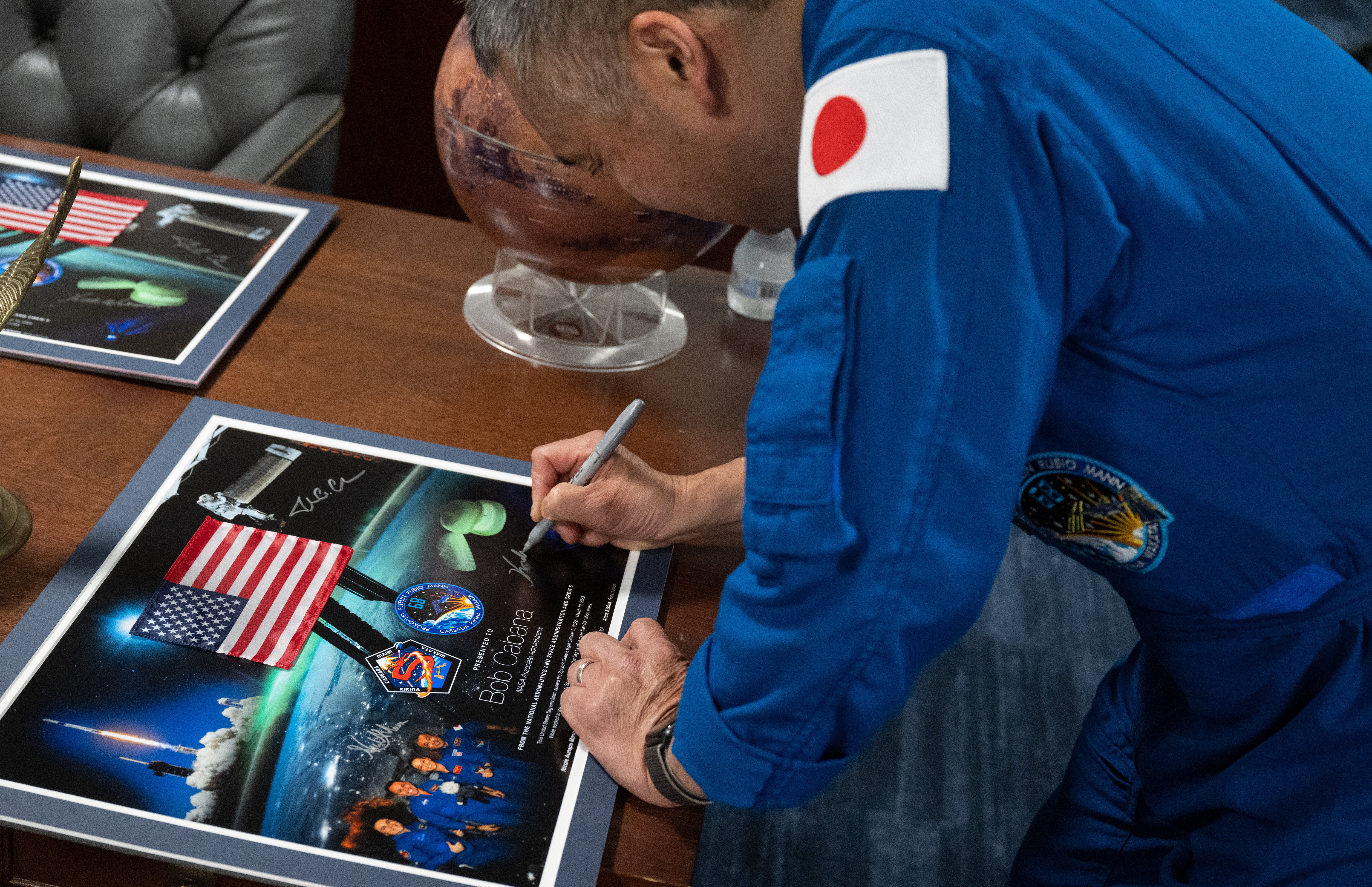 NASA’s SpaceX Crew-5 Astronauts with Agency Leadership