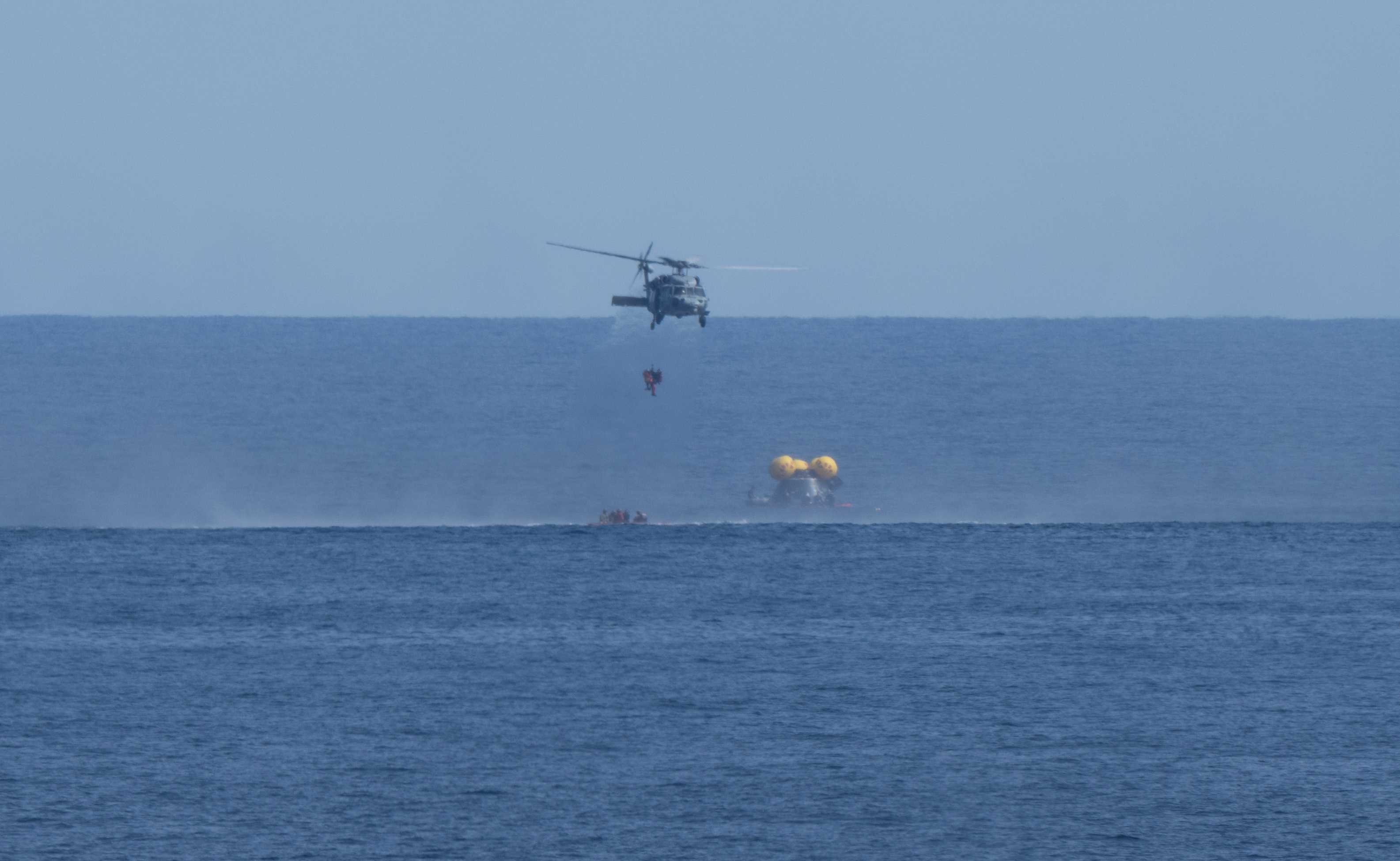 NASA Artemis Undreway Recovery Test 12