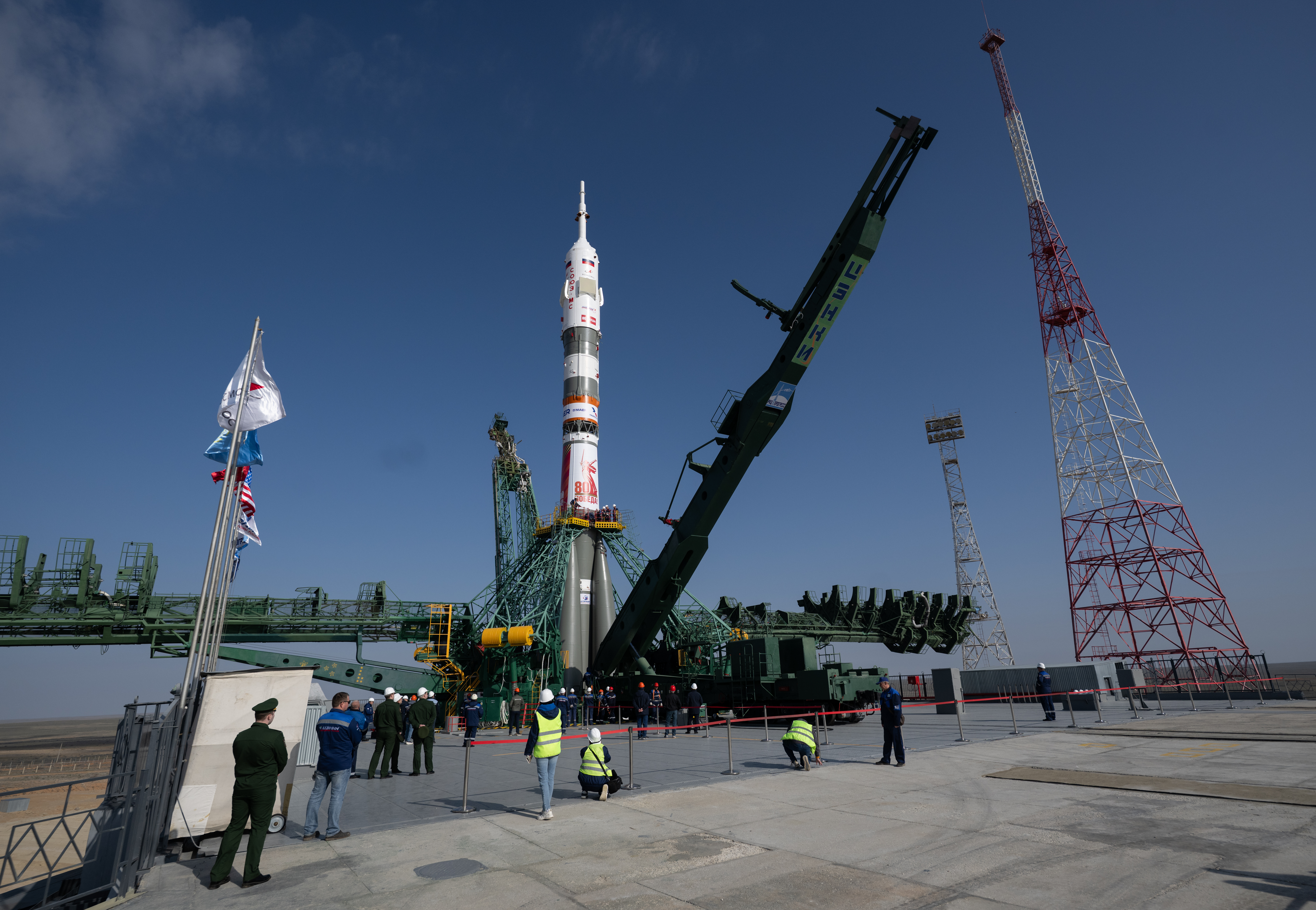 Expedition 73 Soyuz Rollout
