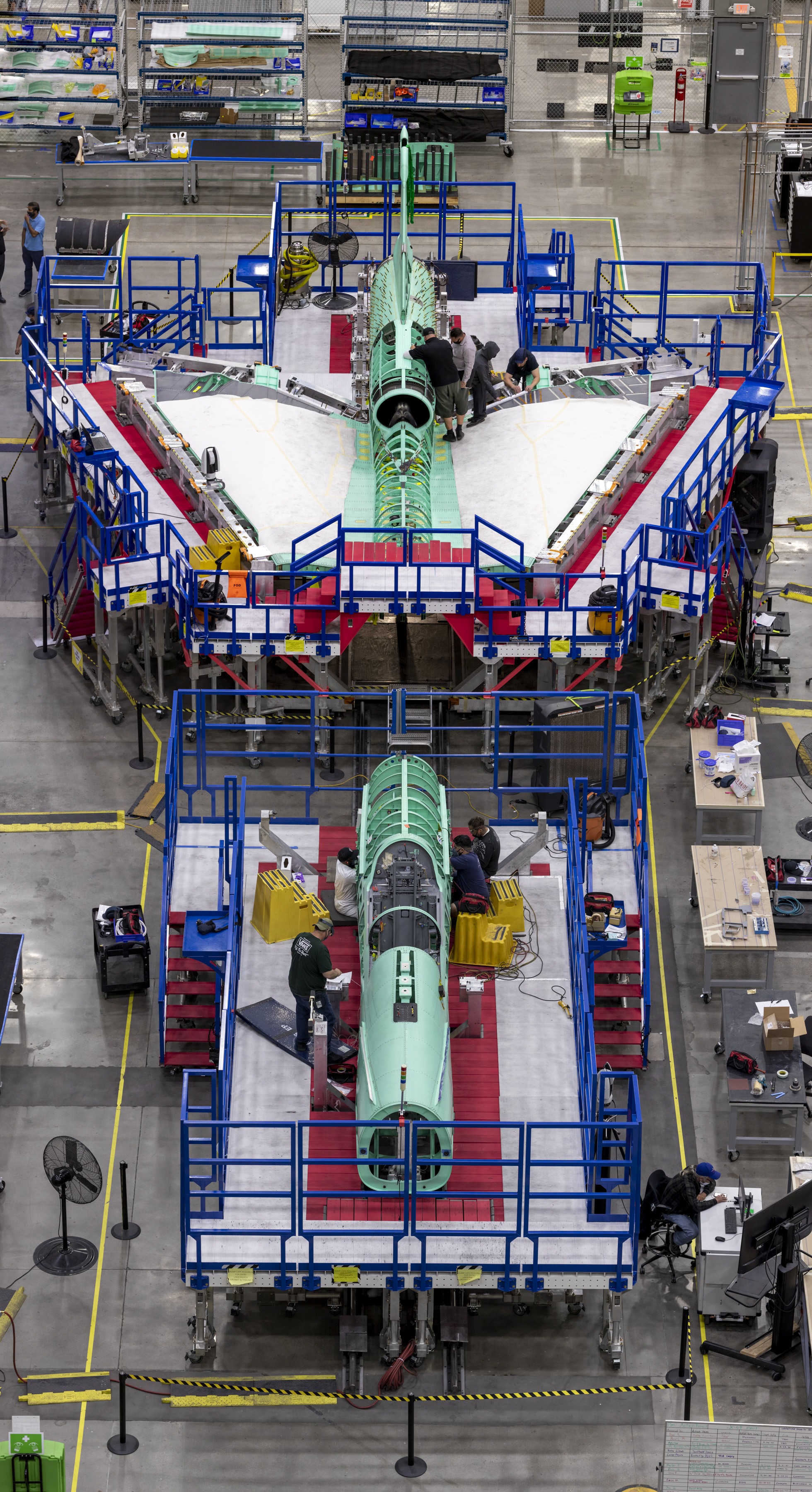 Manufacture Area From Above