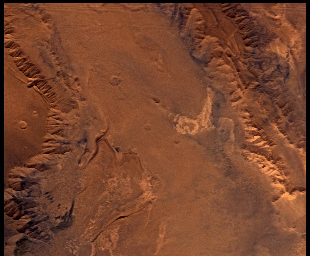 Melas Chasm, Approximately Natural Color