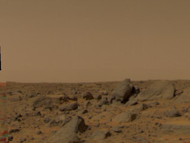 Large Boulders at Landing Site
