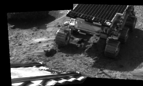 Rover Touchdown on Martian Surface