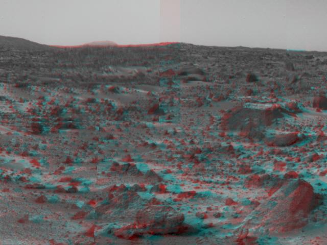 Martian Terrain & Wedge in 3-D