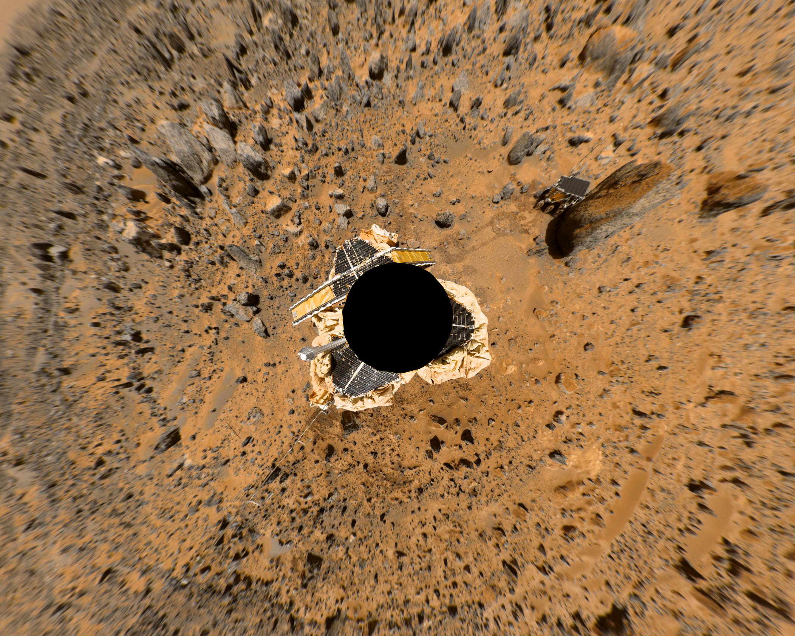 Birdseye View of Pathfinder Landing Site