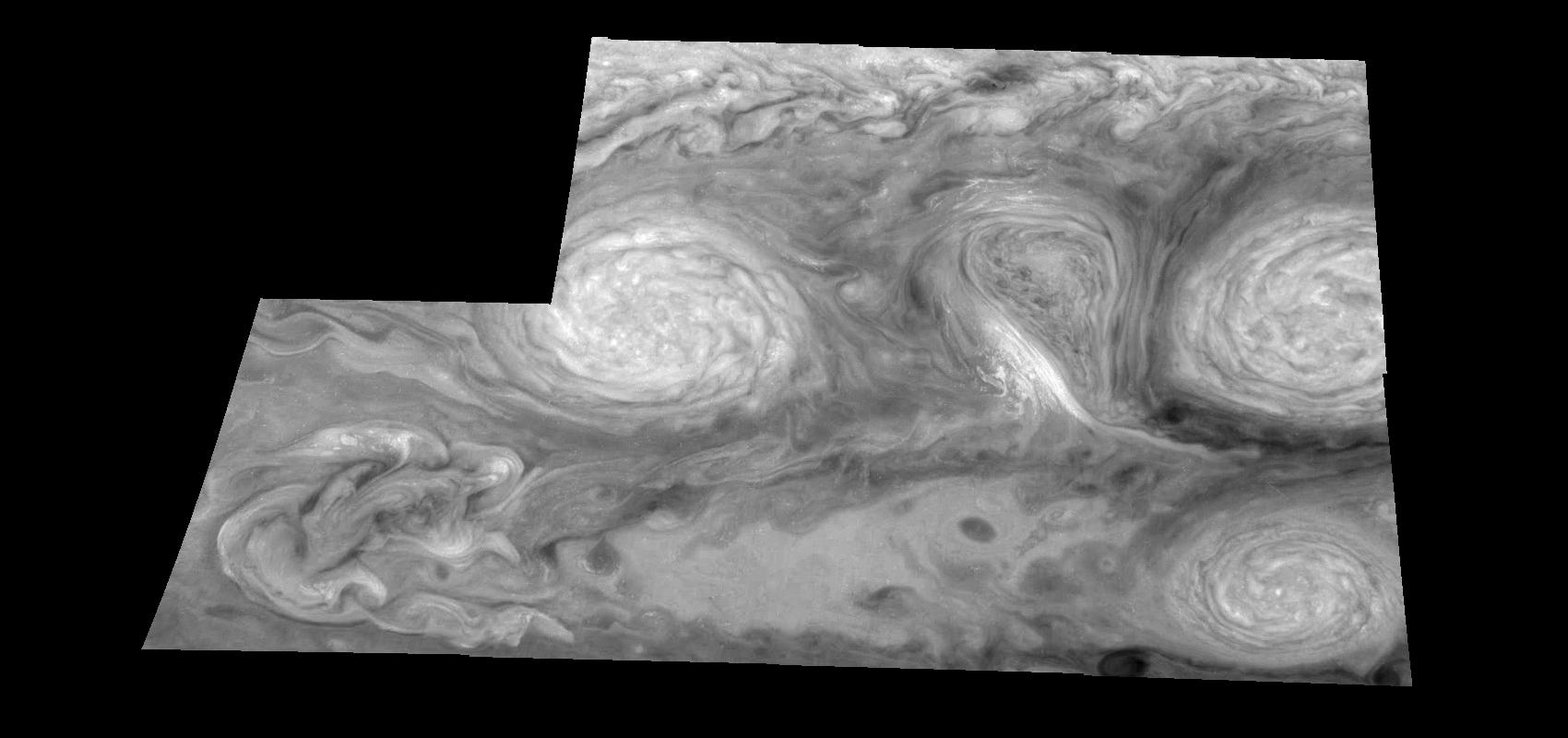 Jupiter Long-lived White Ovals in a Methane Time Set 3