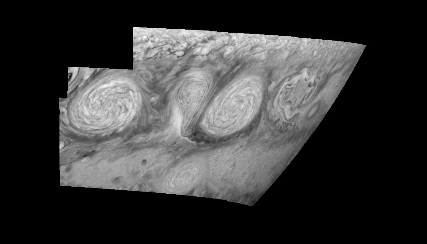 Jupiter Long-lived White Ovals in the Near-Infrared Time Set 4