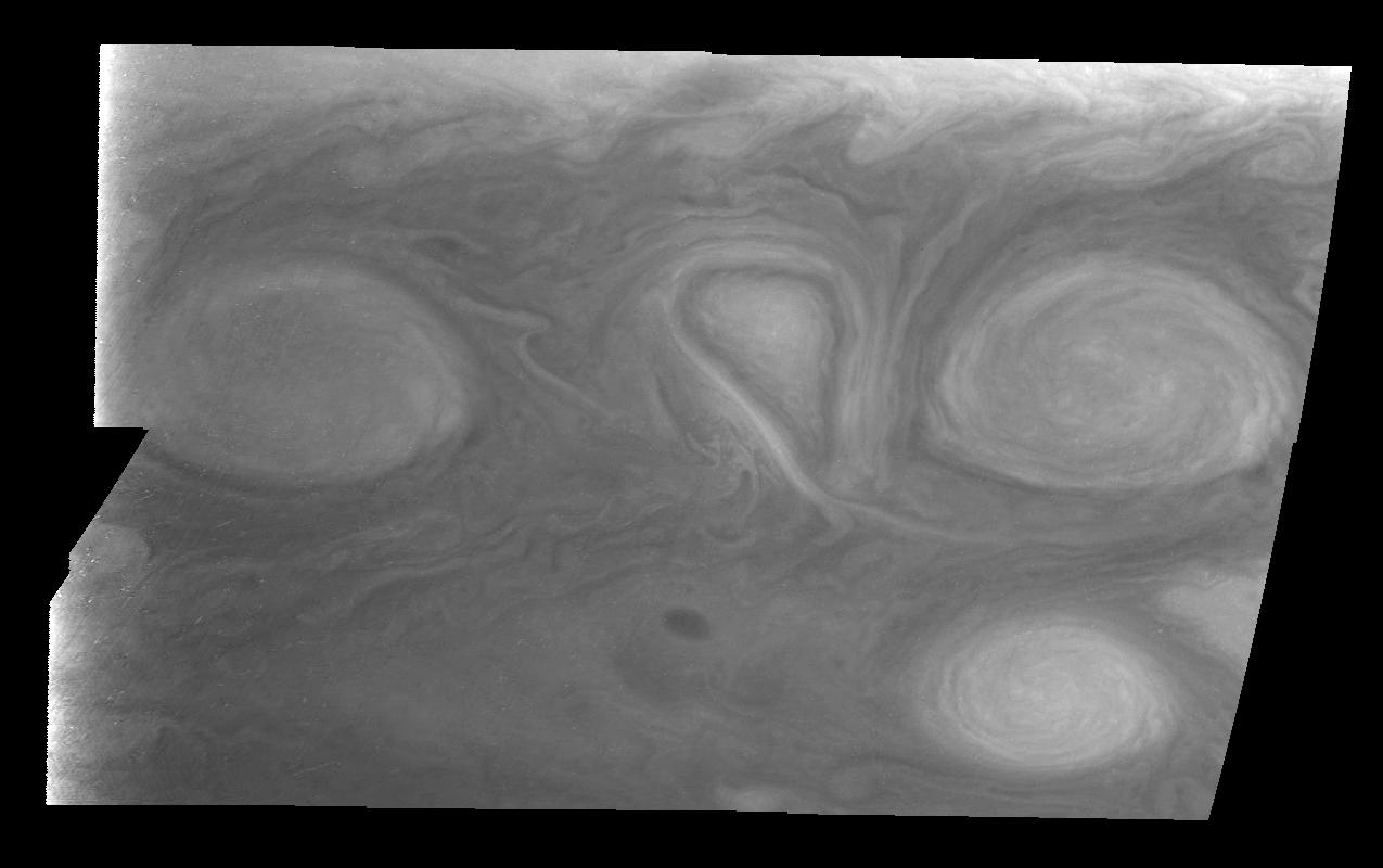 Jupiter Long-lived White Ovals in Violet Light Time Set 2