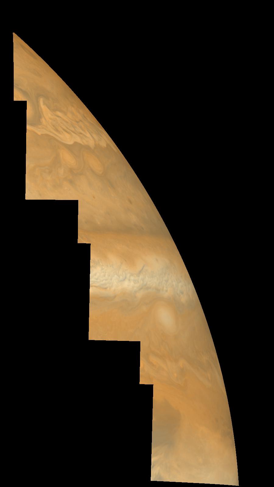 Jupiter Northern Hemisphere in True Color Time Set 3