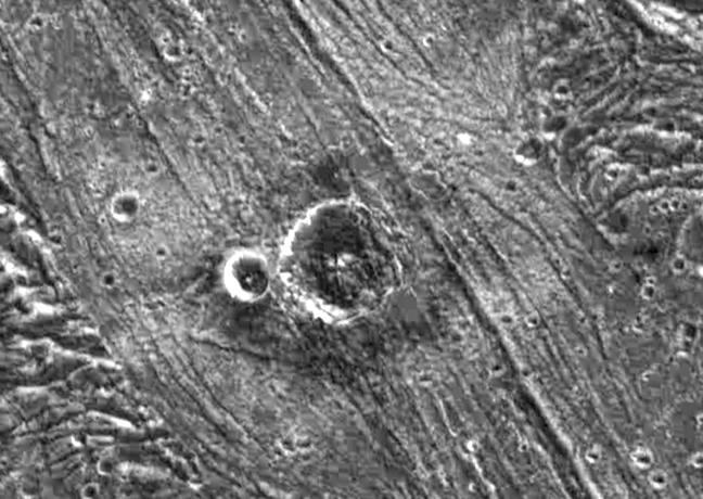 Nergal Crater on Ganymede