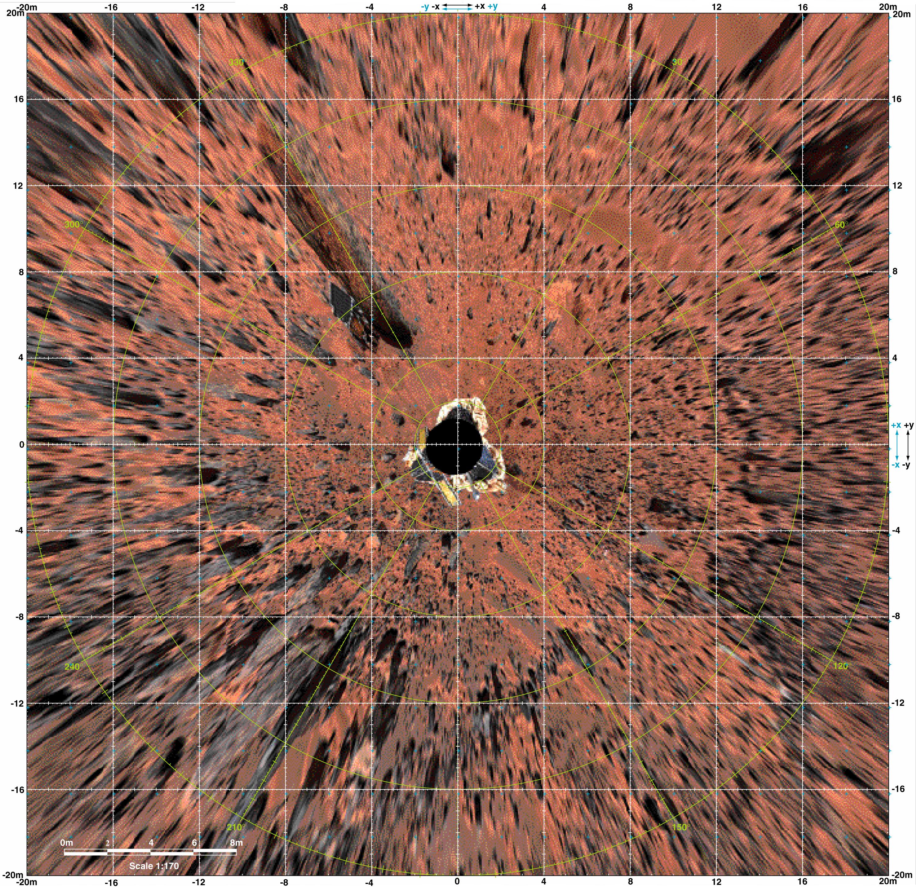 Overhead View of Pathfinder Landing Site