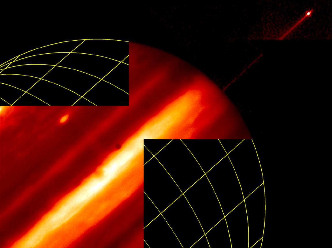 Hubble Provides Infrared View of Jupiter Moon, Ring, and Clouds