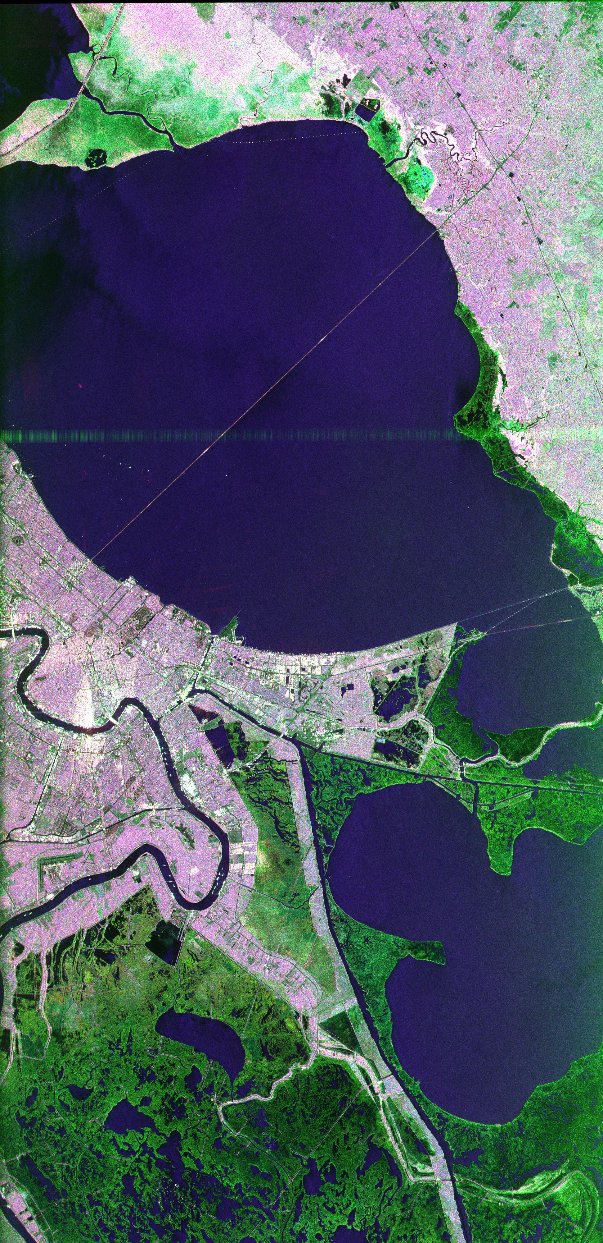 Space Radar Image of New Orleans, Louisiana