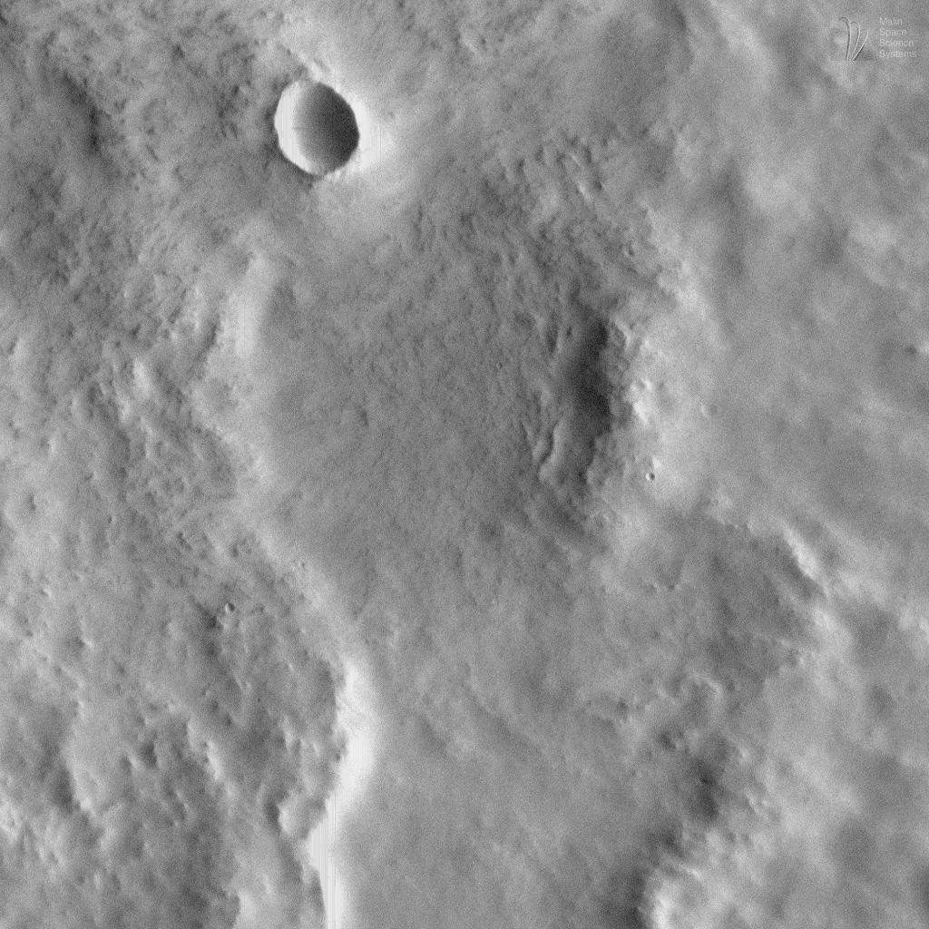 Fluidized Crater Ejecta Deposit