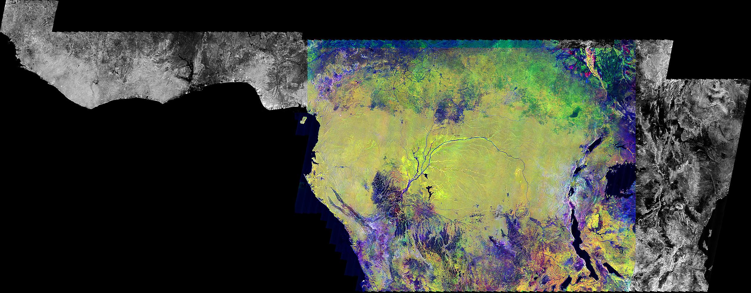 Radar Mosaic of Africa