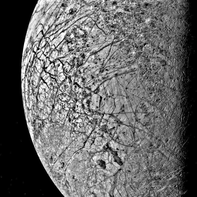 Europa Fractured Surface